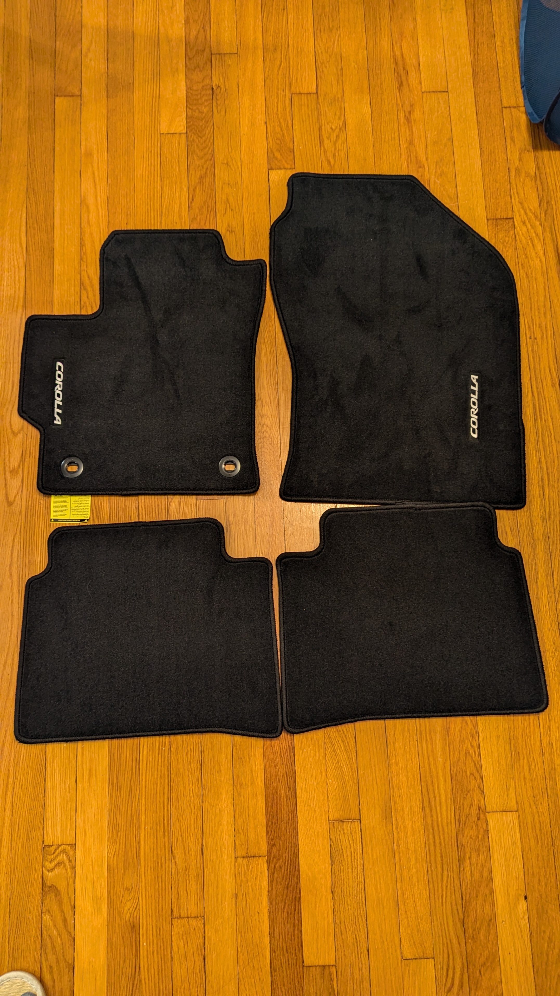 New Toyota Corolla Carpet Mats