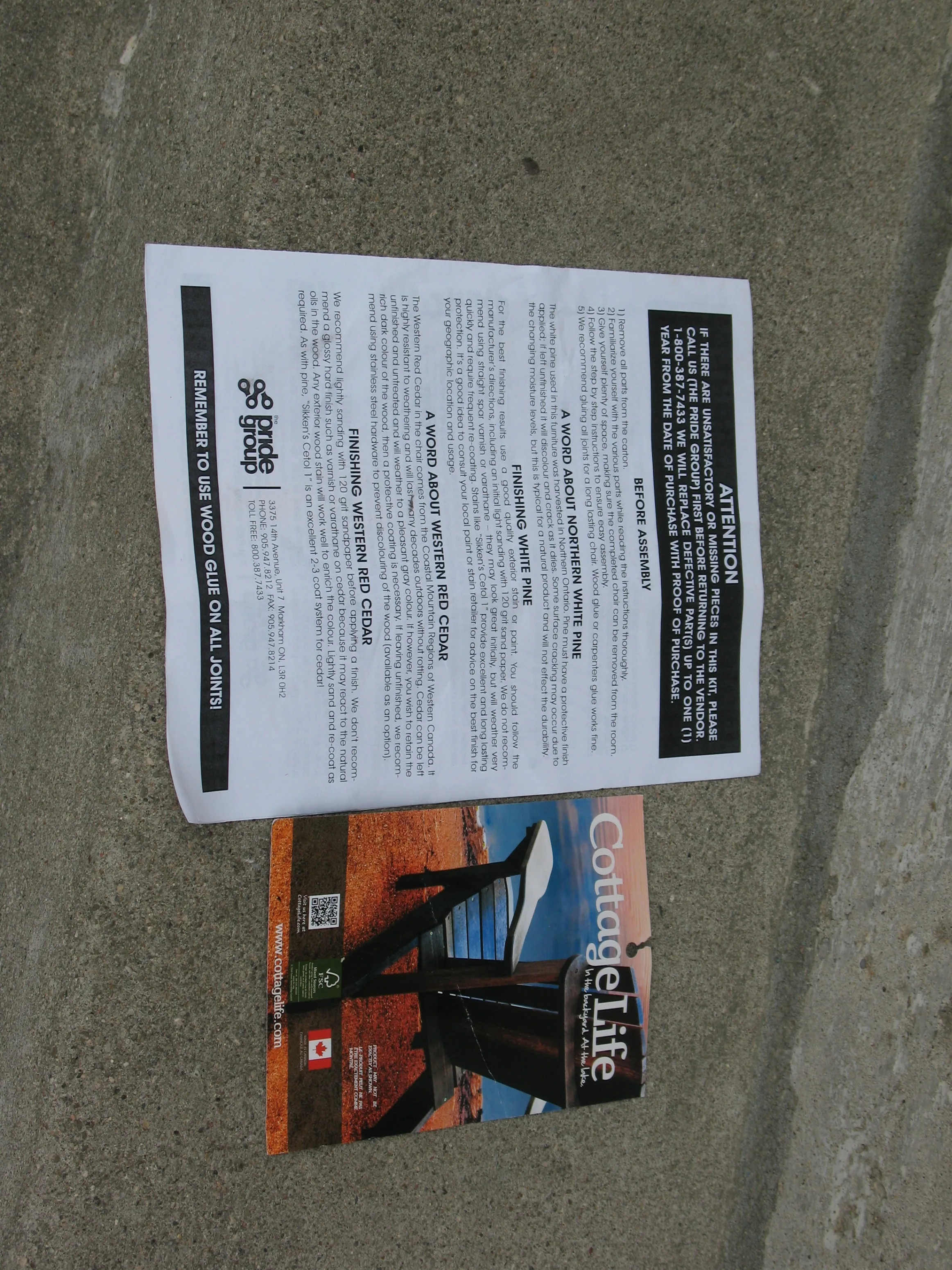 Cottage Life Adirondack Chair, BRAND NEW image indicator(9)