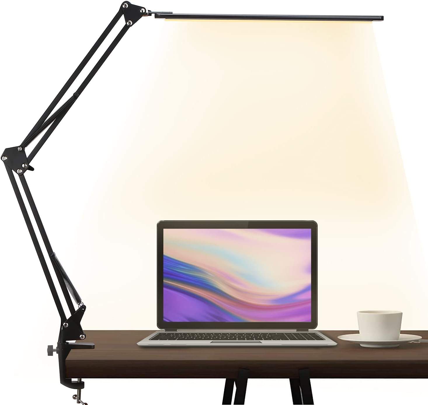 LED Desk Lamp with Adjustable Swing Arm - Excellent condition!