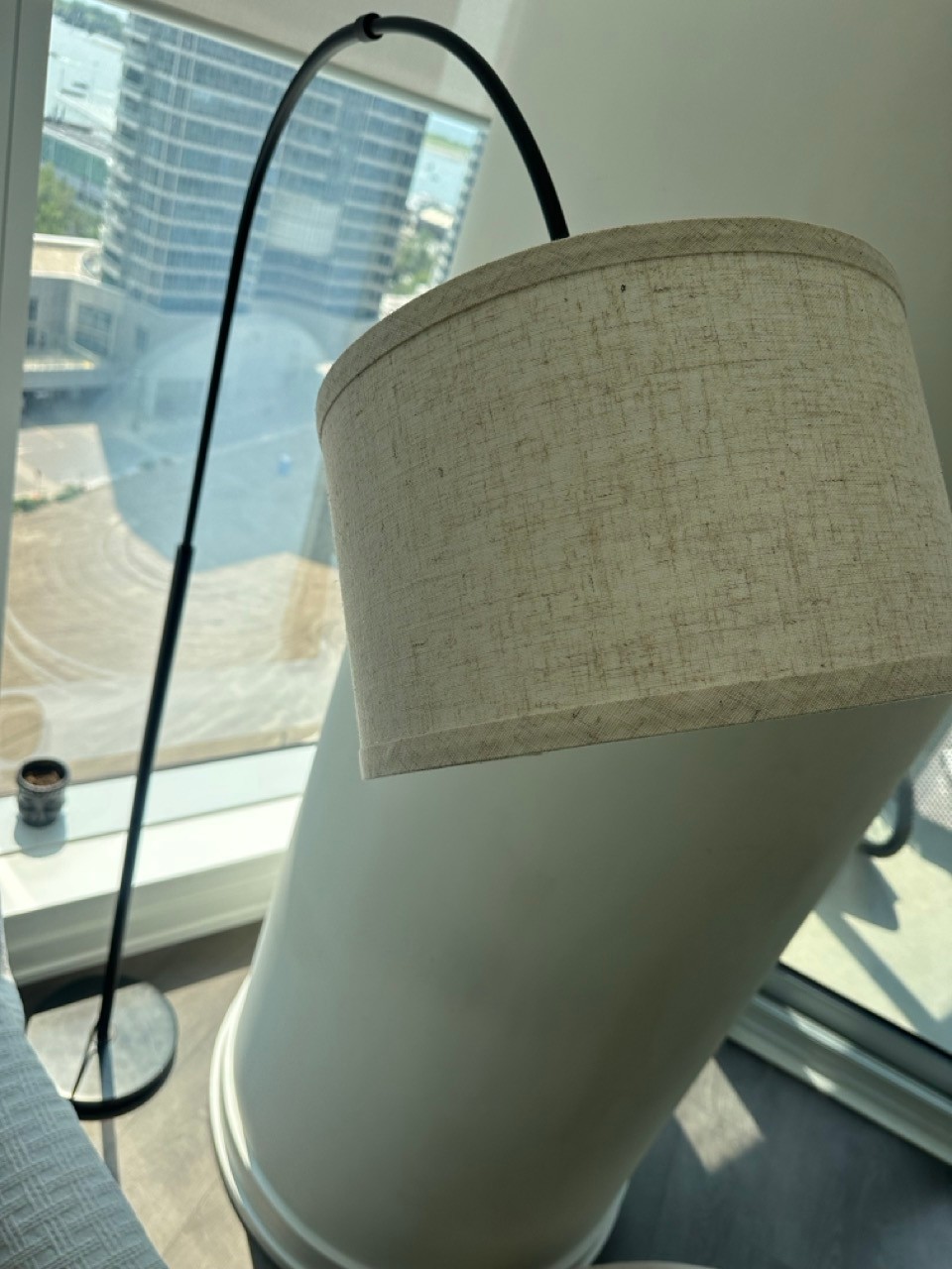 Floor Lamp for Light with Foot Switch Marble Base,inc Bulb - photo 2