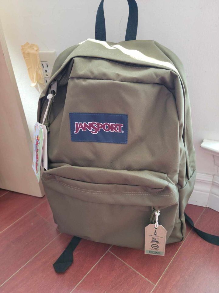 Jansport SuperBreak Plus Laptop Backpack - Army Green - photo 2