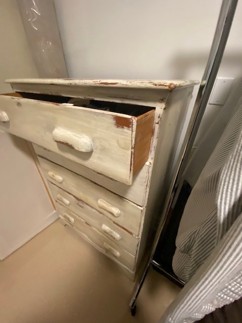 SHABBY CHIC 5 drawer wooden dresser - photo 3