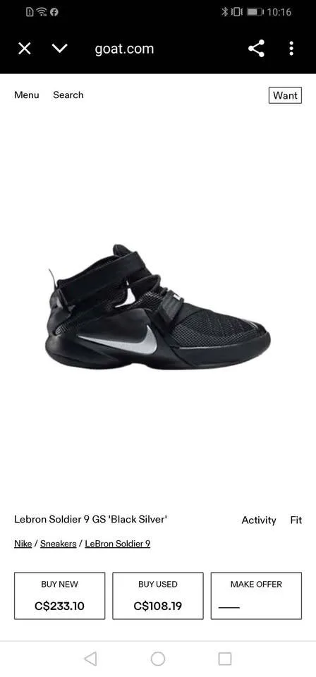 Lebron soldier sneaker thumbnail
