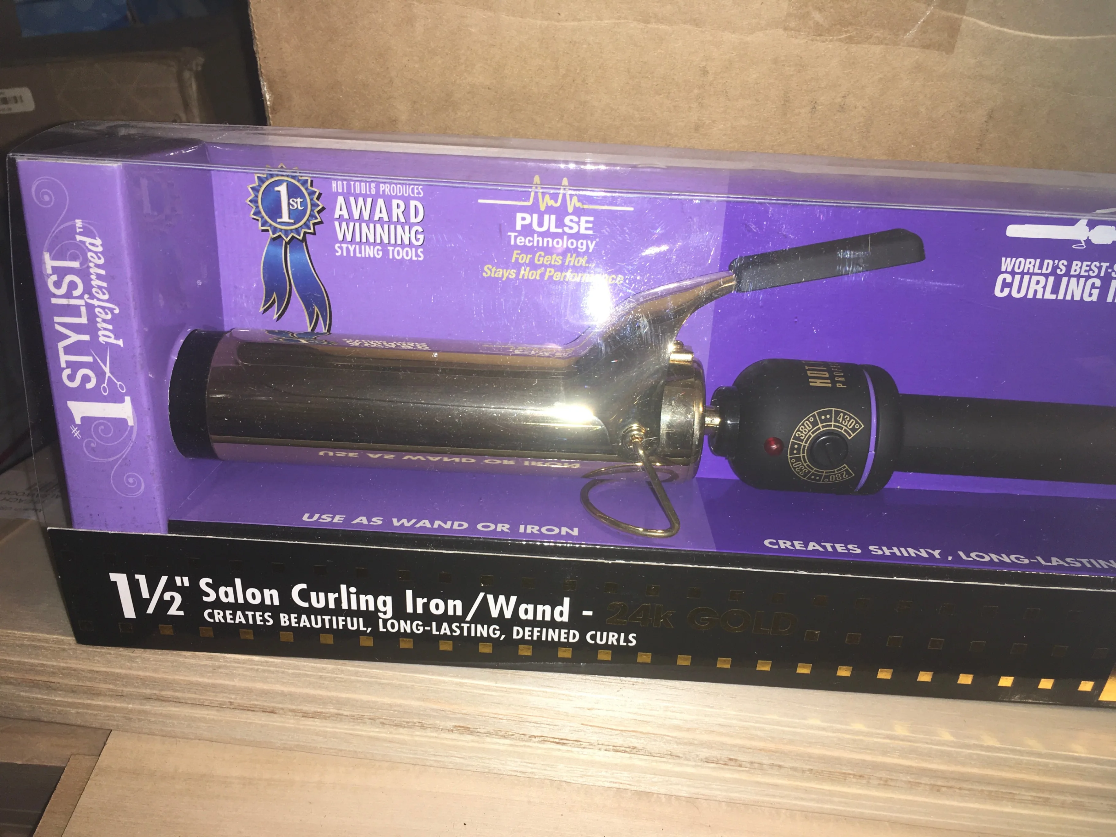 Hot Tools 1.5" Salon Curling Iron/Wand for Perfect Curls thumbnail