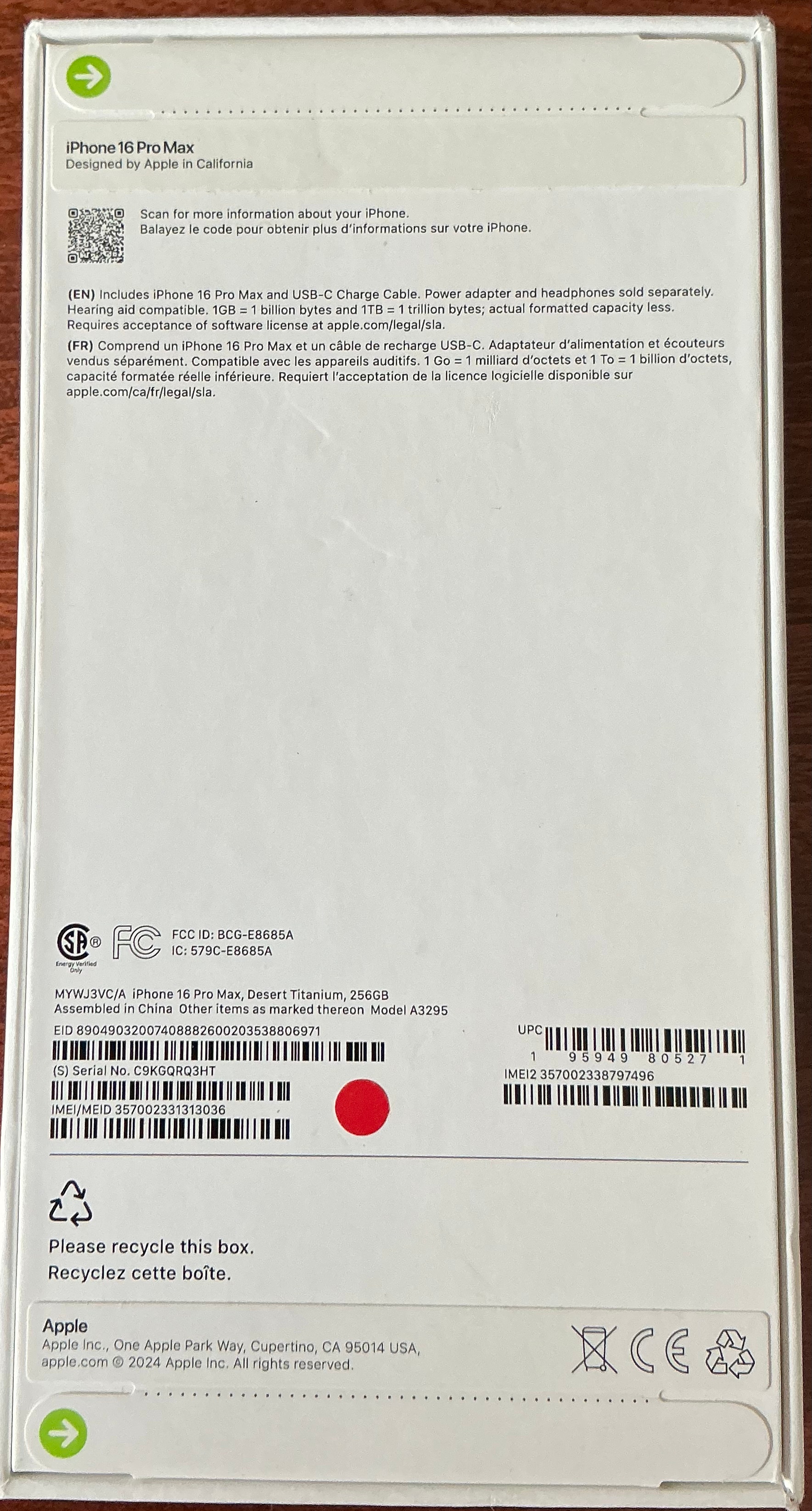 Apple iPhone Pro Max - 256 GB - Desert Titanium - Unlocked - photo 3