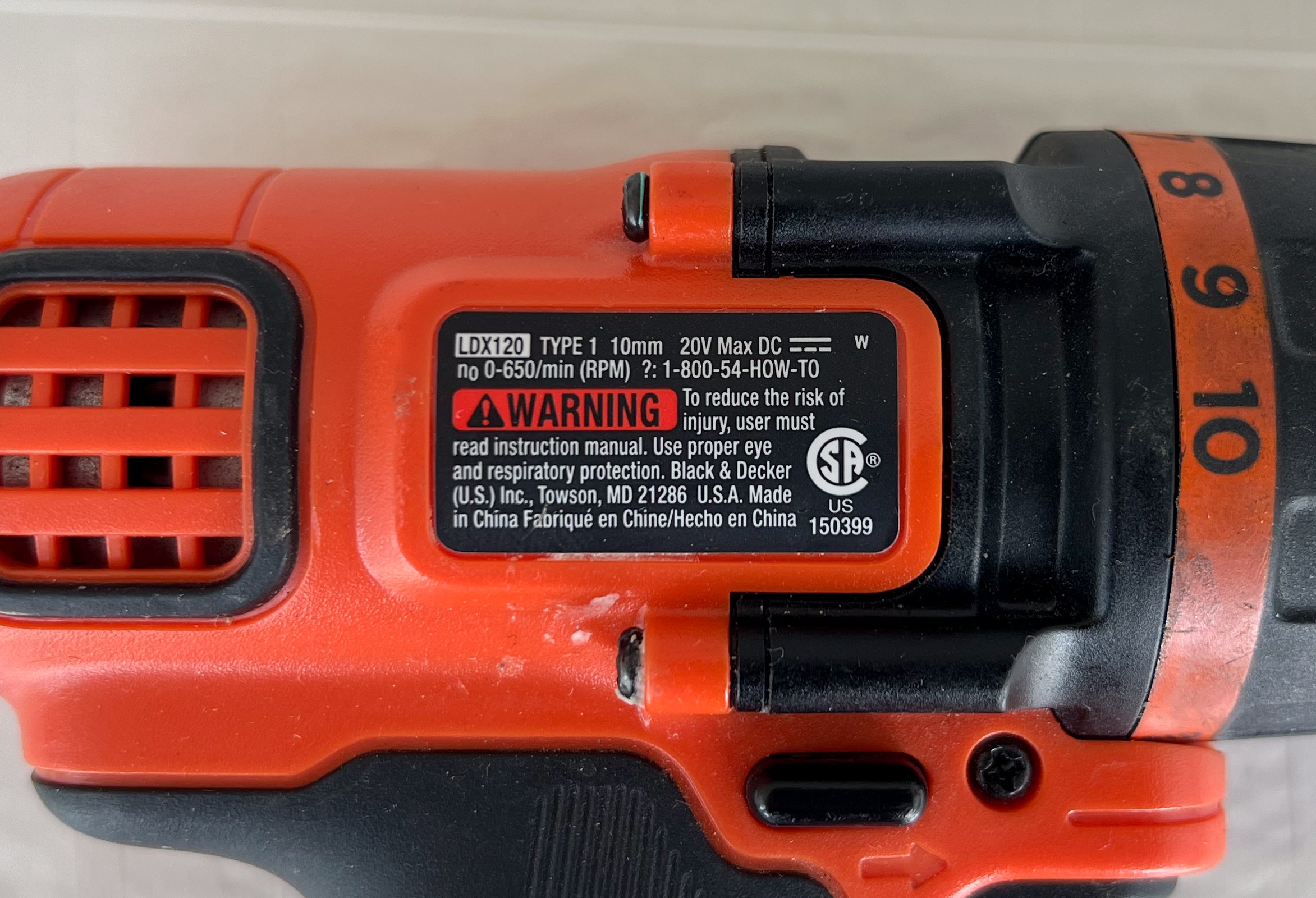 BLACK+DECKER 20V Lithium-Ion Cordless Drill (Tool Only) - photo 3