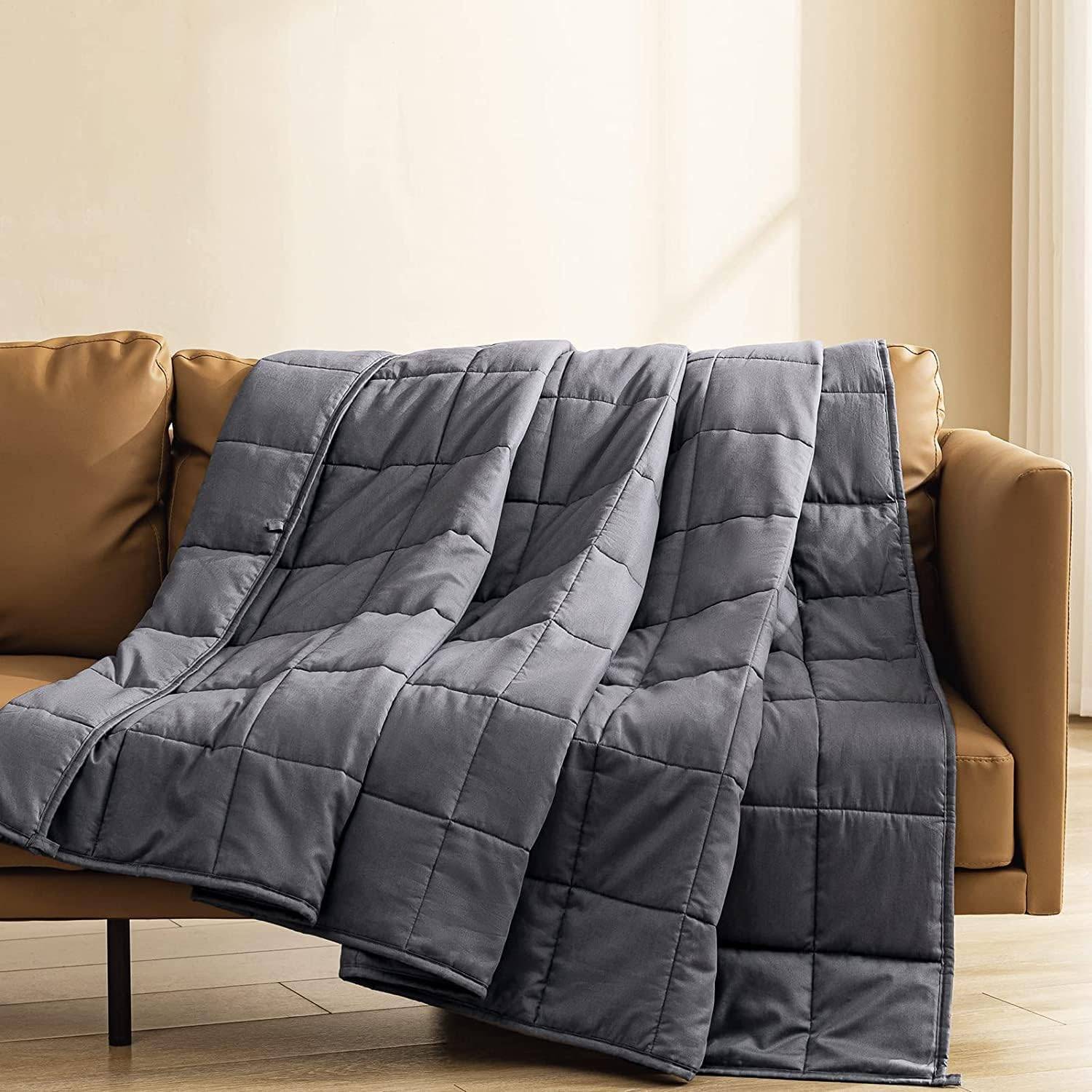 Weighted blanket for adult, 100% cotton, queen size - Like new!