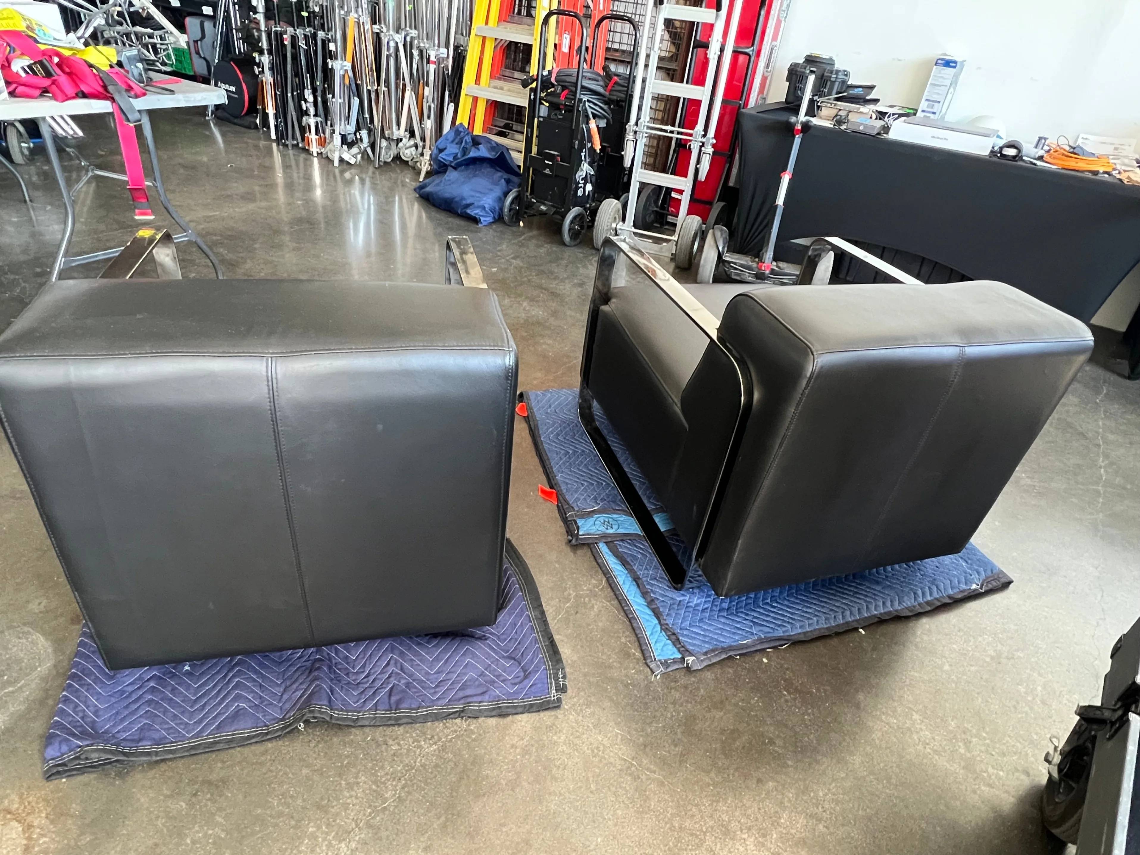 Two Leather Lounge Chairs image indicator(3)