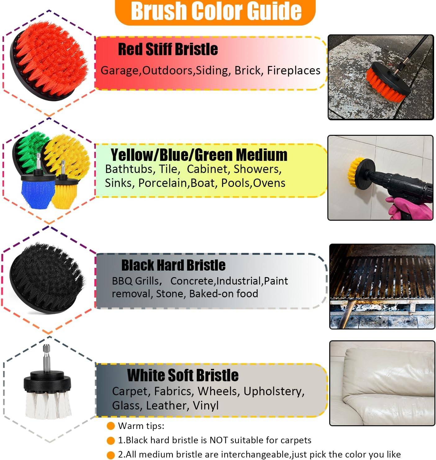 30Pcs Drill Brush Kit: Power Scrub for Bath, Tile & More! - photo 3