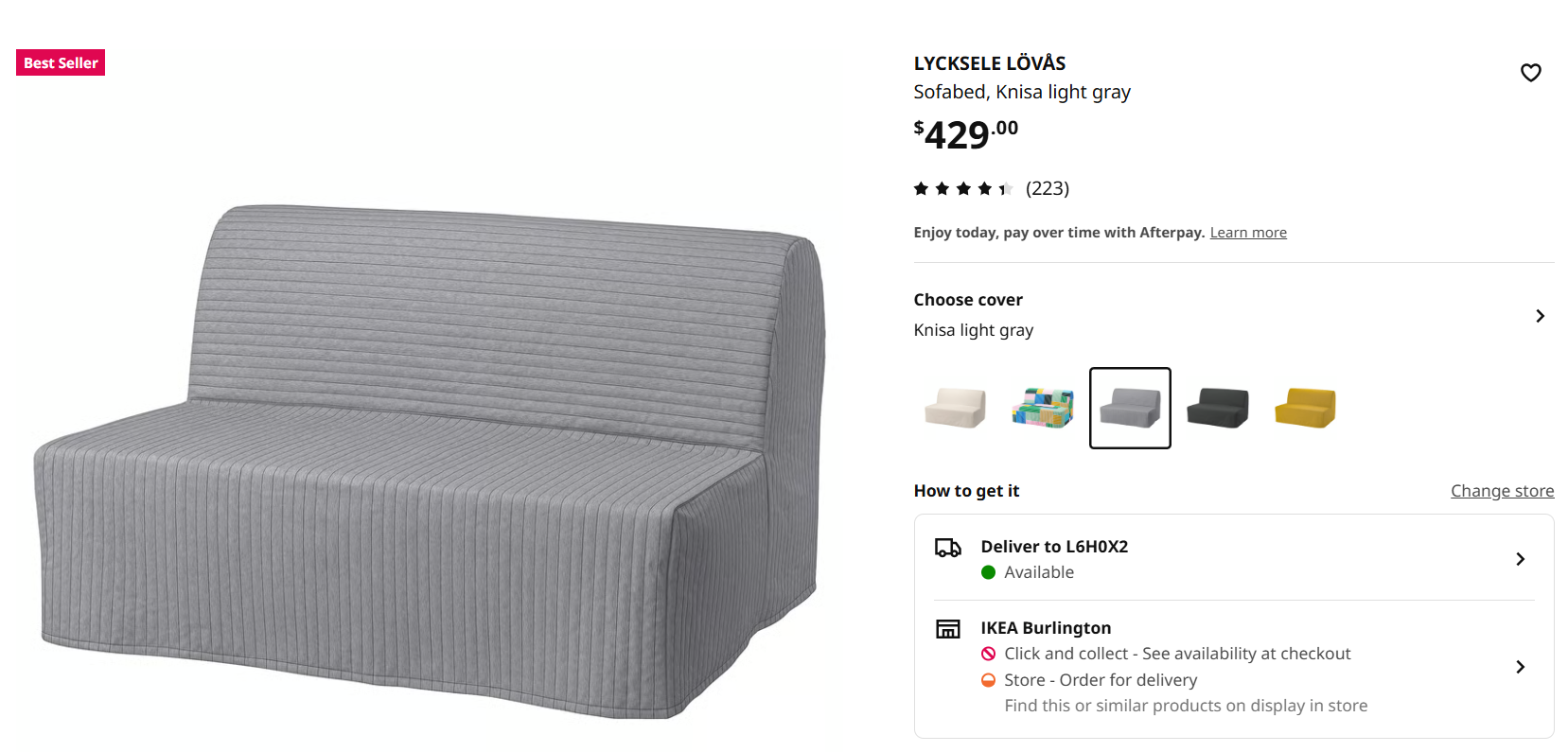 Futon Sofa-cum-bed (IKEA LYCKSELE LÖVÅS) - photo 4