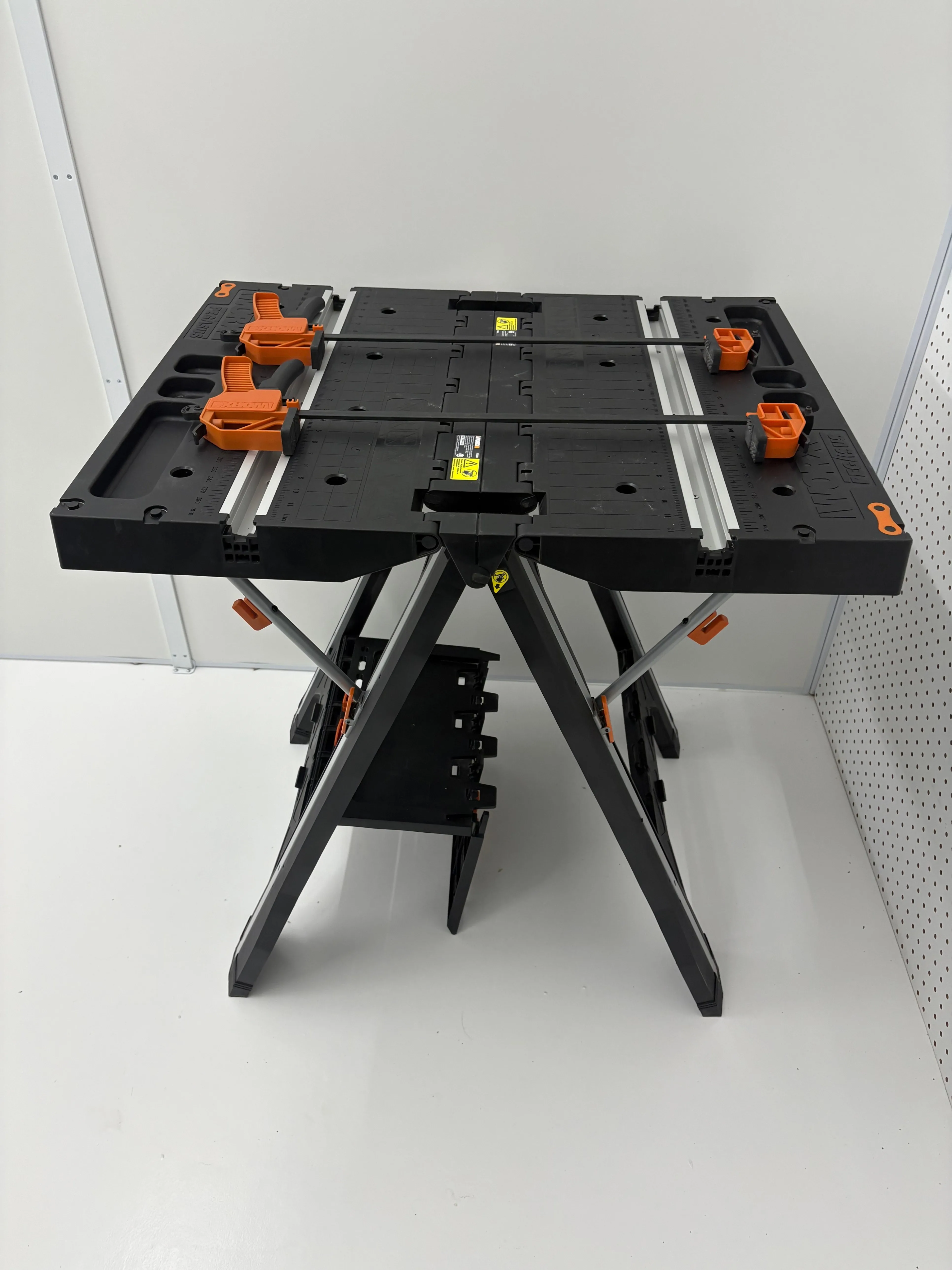 Worx Pegasus Folding Worktable Saw Horse — 31"×25" with 2 Clamps thumbnail