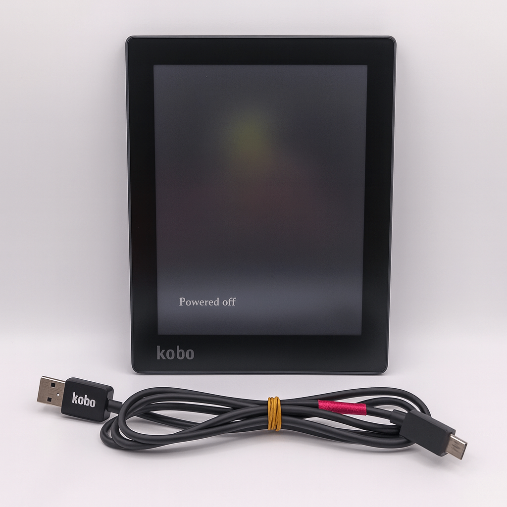 Kobo Aura 6” eReader – Waterproof | 4GB | Bundle | Case & Stylus