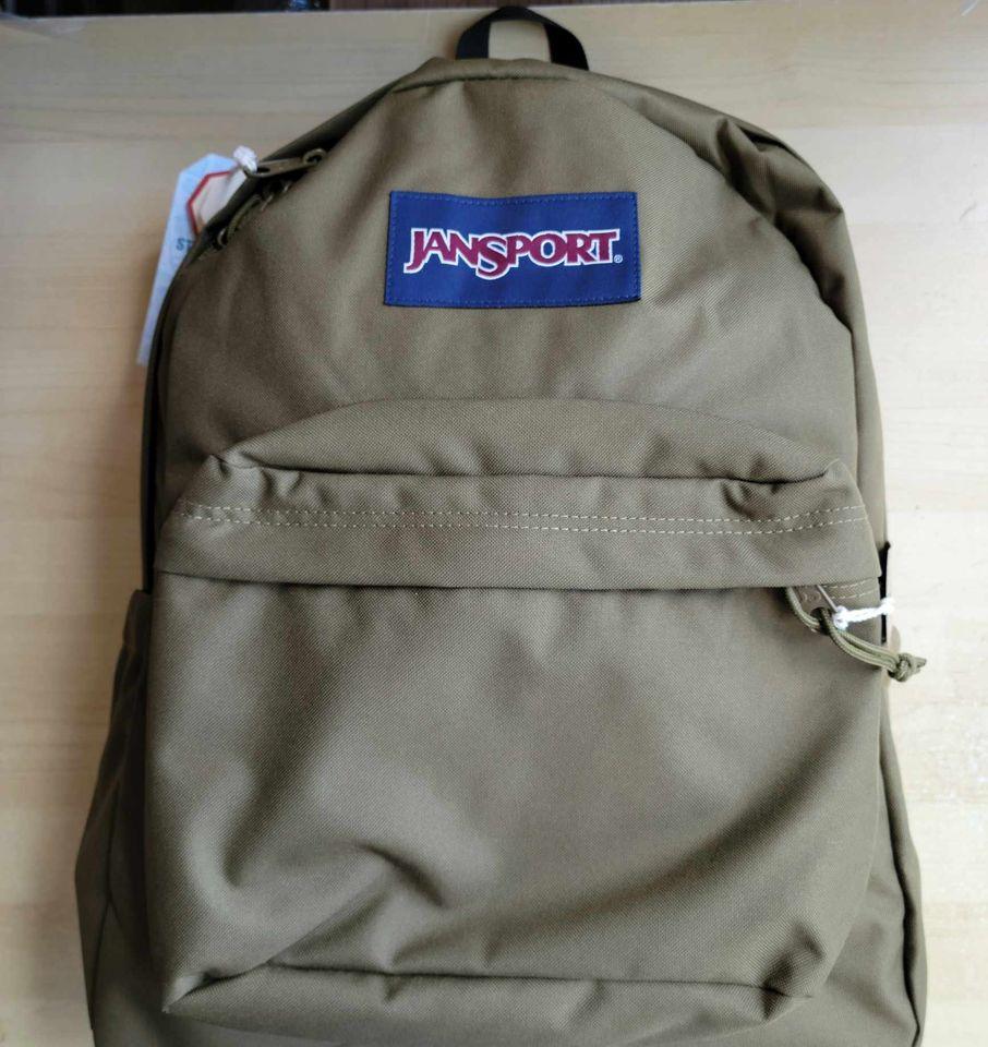 Jansport SuperBreak Plus Laptop Backpack - Army Green