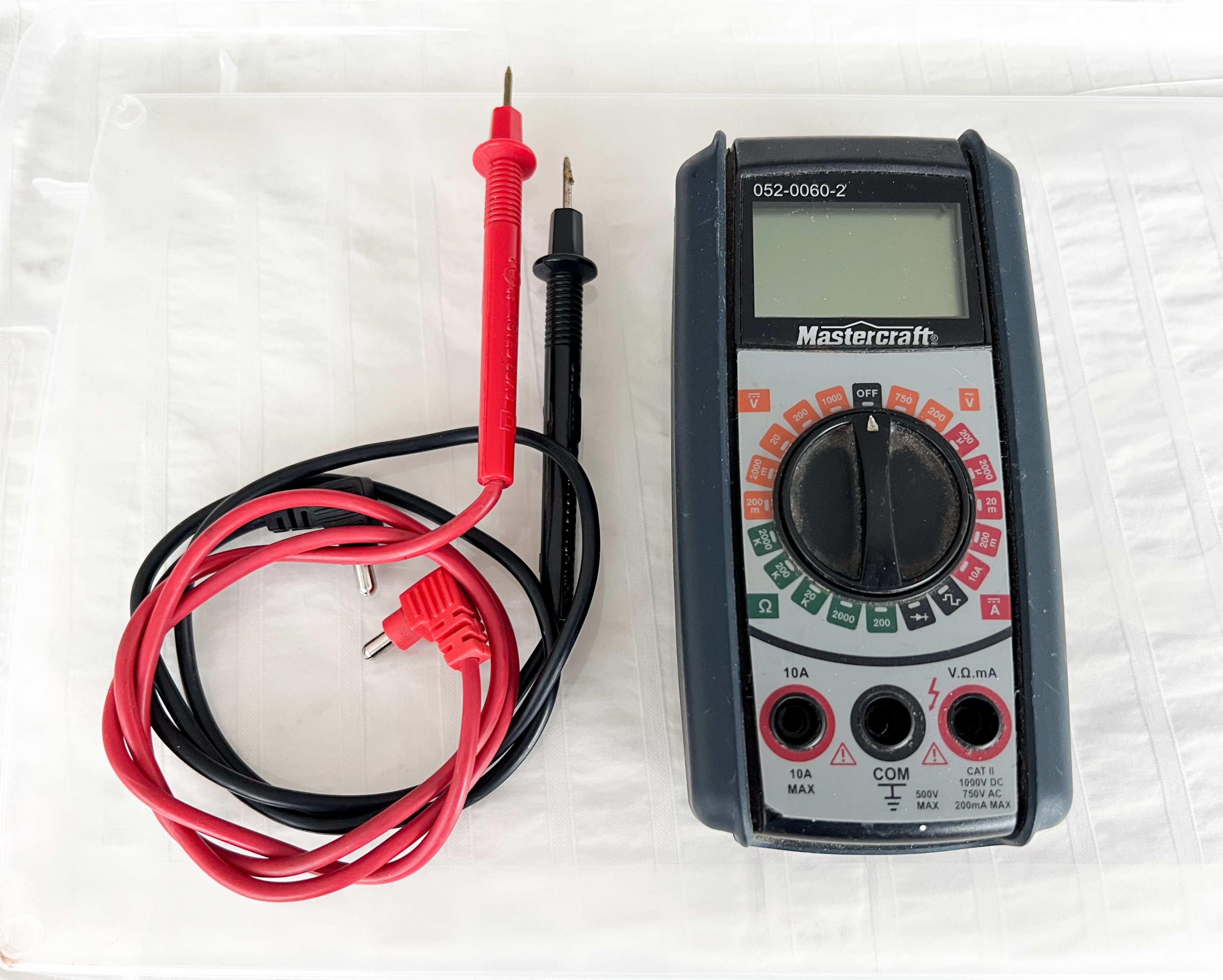 Mastercraft 7-Function, 19 Range Pocket Digital Multimeter