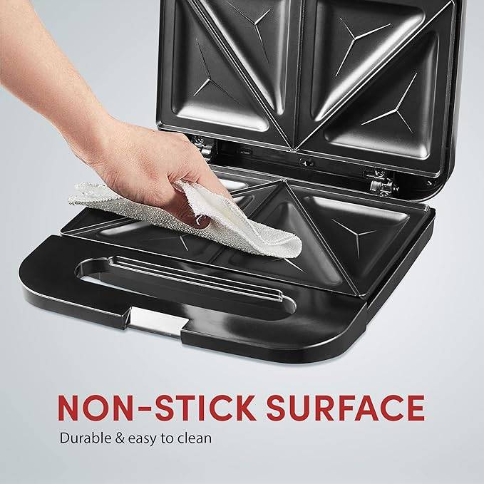 Sandwich Maker - Stainless Steel, 750 W - Like new! - photo 5
