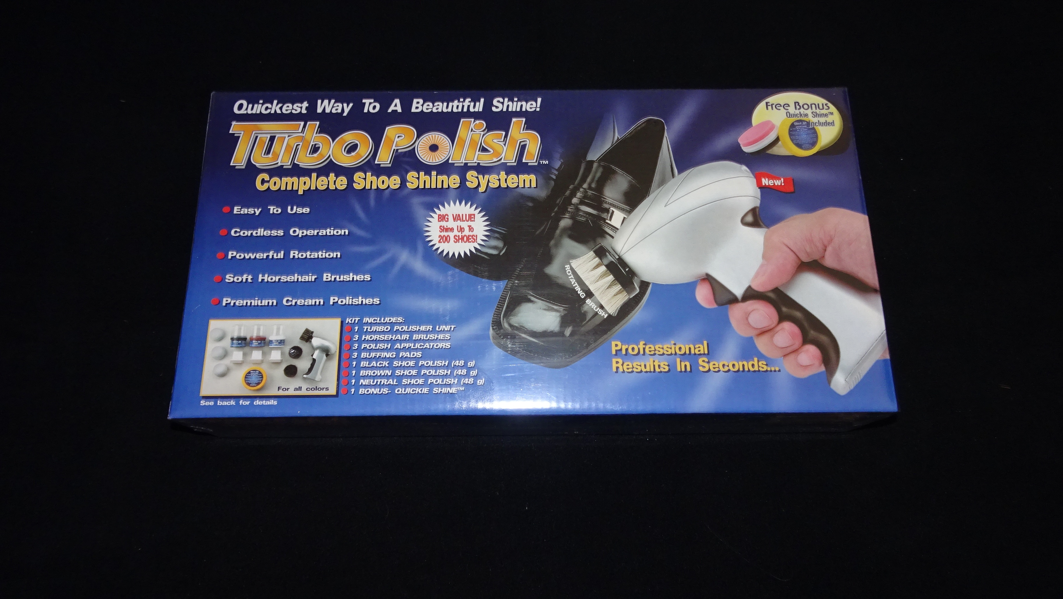 Turbo Polish Shoe Shine System   Brand NEW