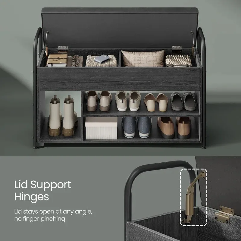 Tidy Up Your Entryway! Get VASAGLE Shoe Storage Bench LSB152W01 image indicator(5)