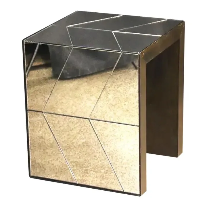West Elm Mirrored side table thumbnail