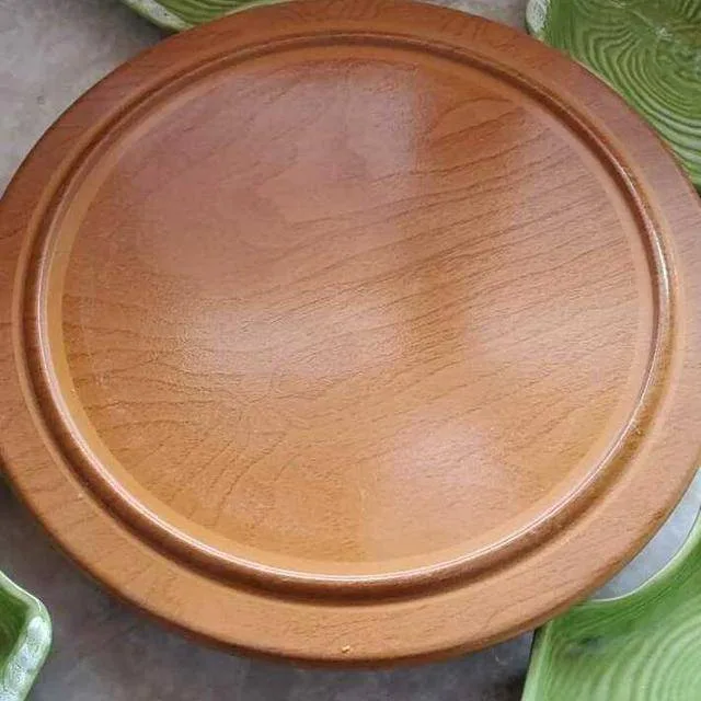 5 Green Ceramic Dishes with a Lazy Susan image indicator(2)