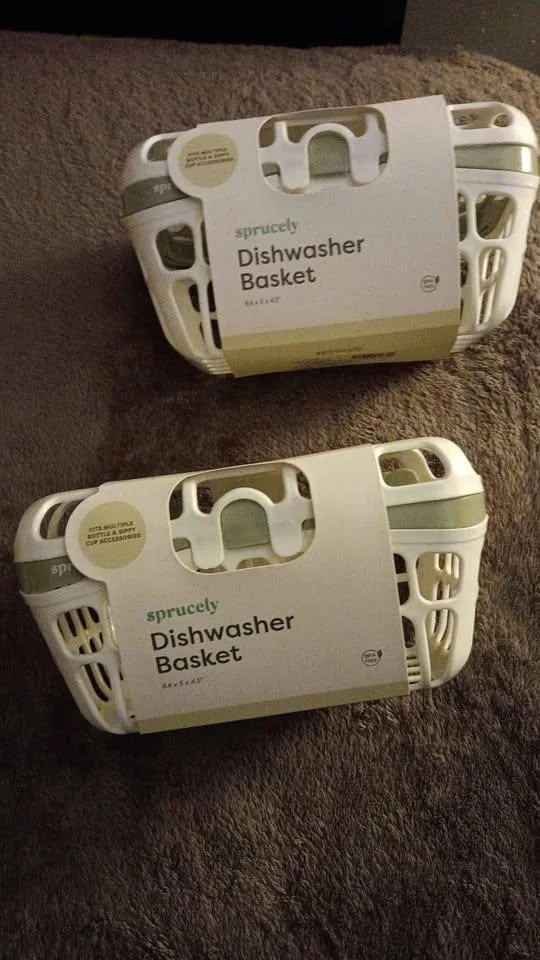 2 New sprucely bpa free dishwasher baskets thumbnail