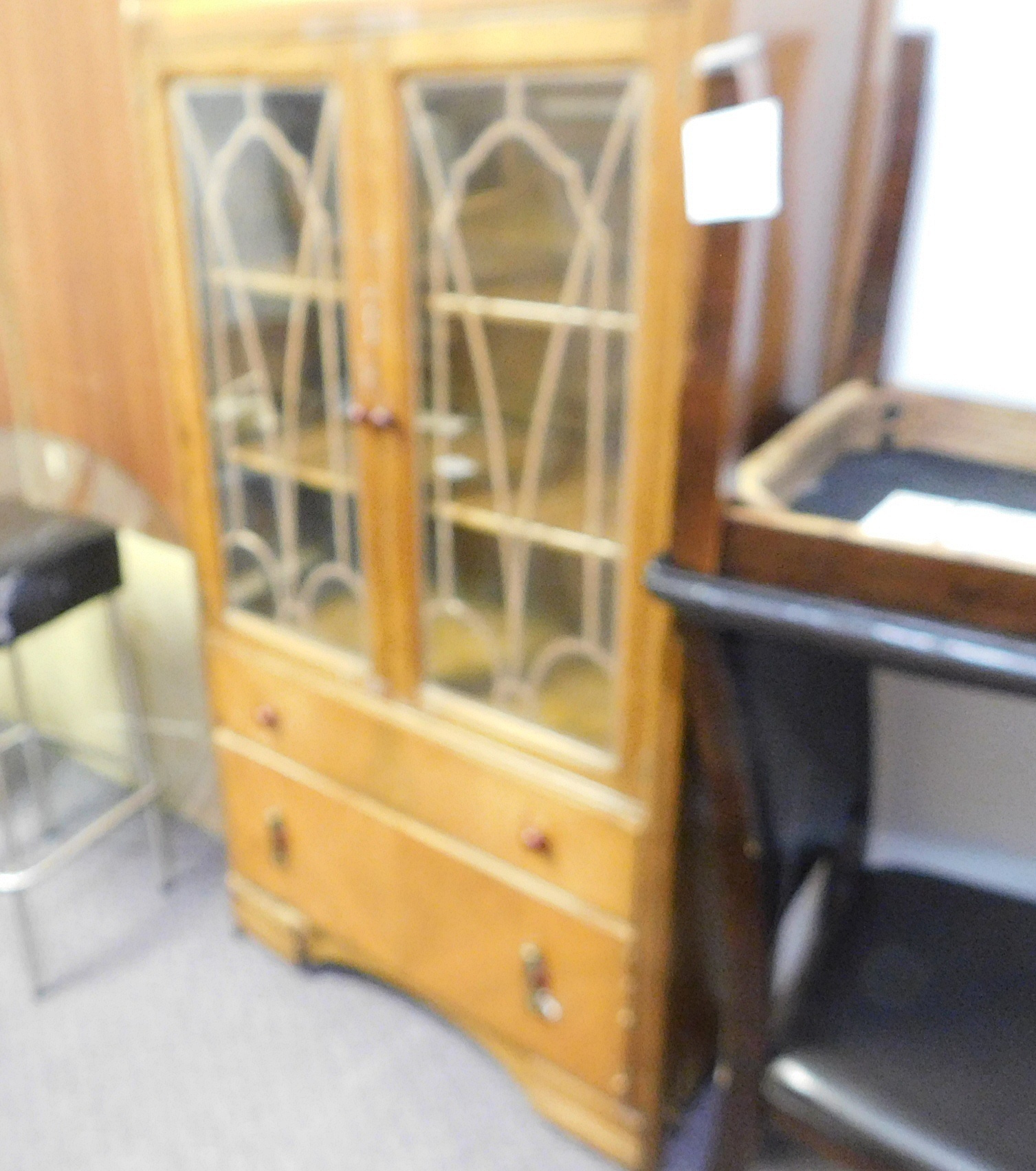 Vintage Art Deco Waterfall Cabinet for Sale - photo 2
