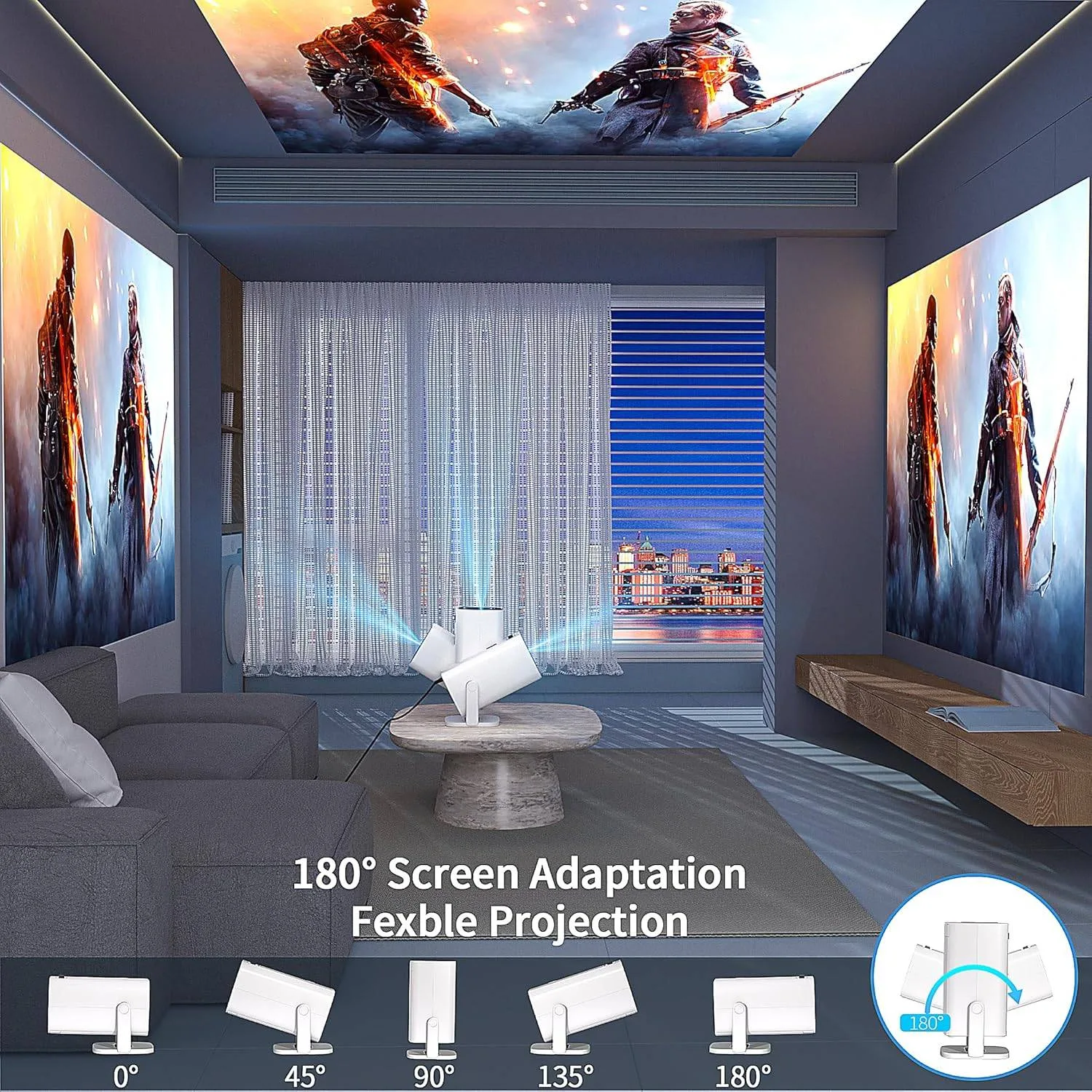 Compact 4K Mini Projector: Portable Cinematic Bliss image indicator(6)