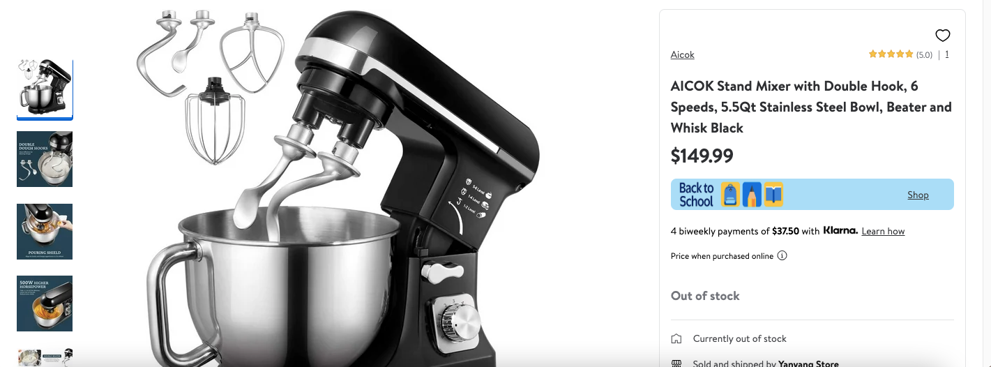 Stand Mixer with Double Hook - photo 2