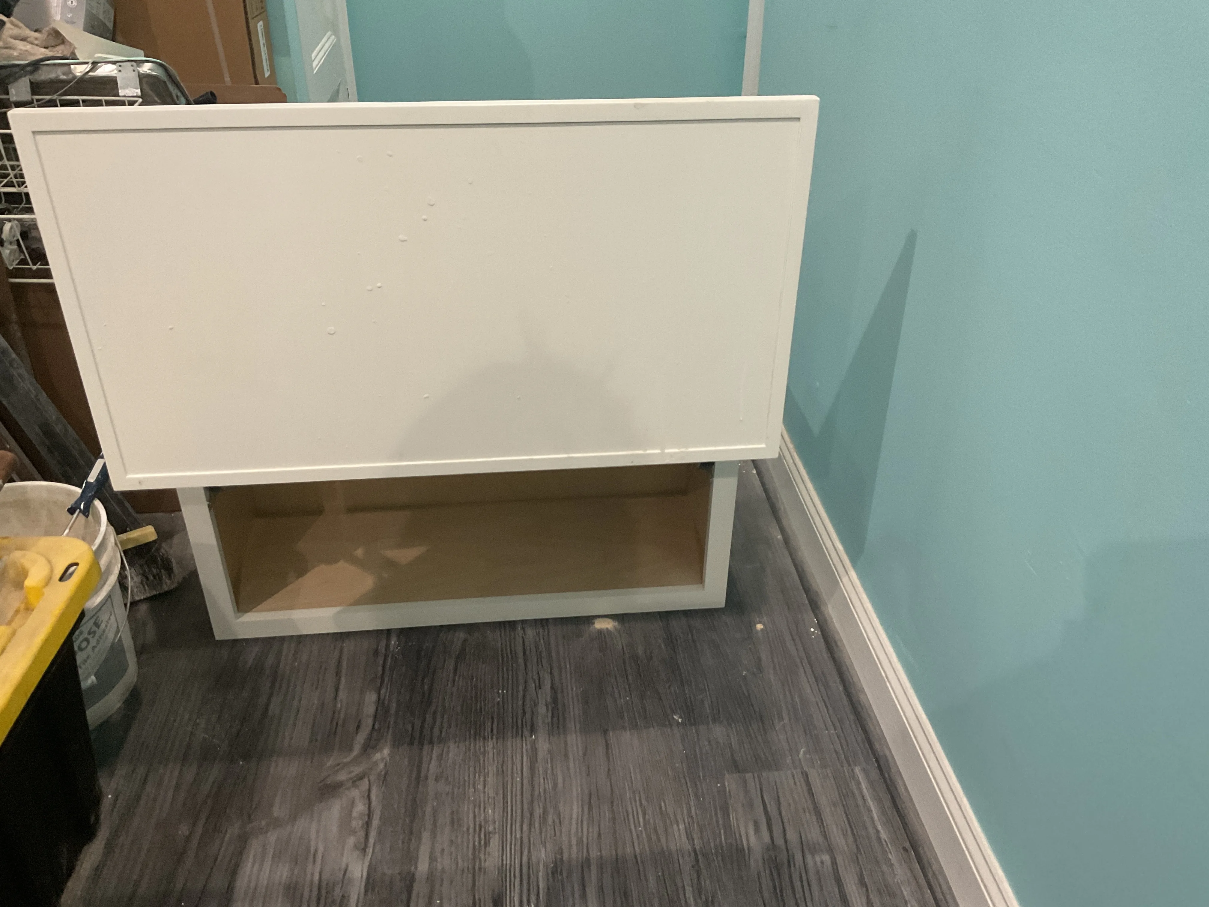 White Cabinet 33x13x18 – Sleek & Spacious Storage Solution image indicator(3)