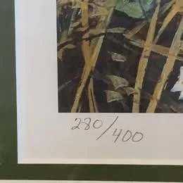 Kathy Hagerman  Puppies Print in wooded frame. Dog Collection. image indicator(8)