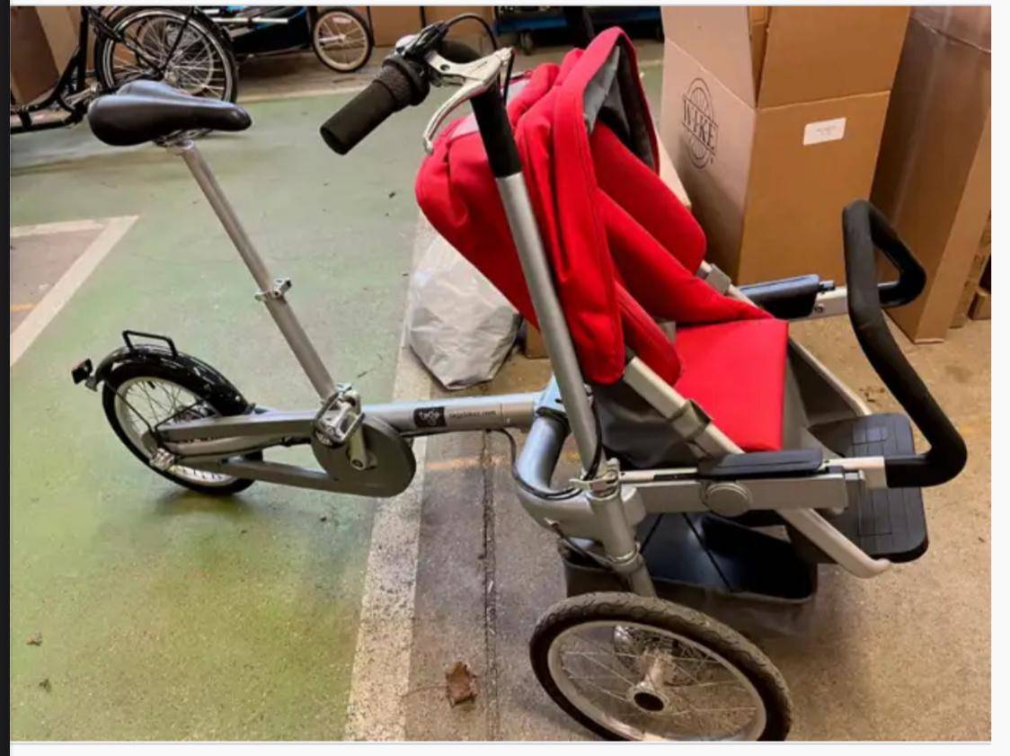 **Taga 2.0 Cargo Bike + Stroller – Practically Brand New