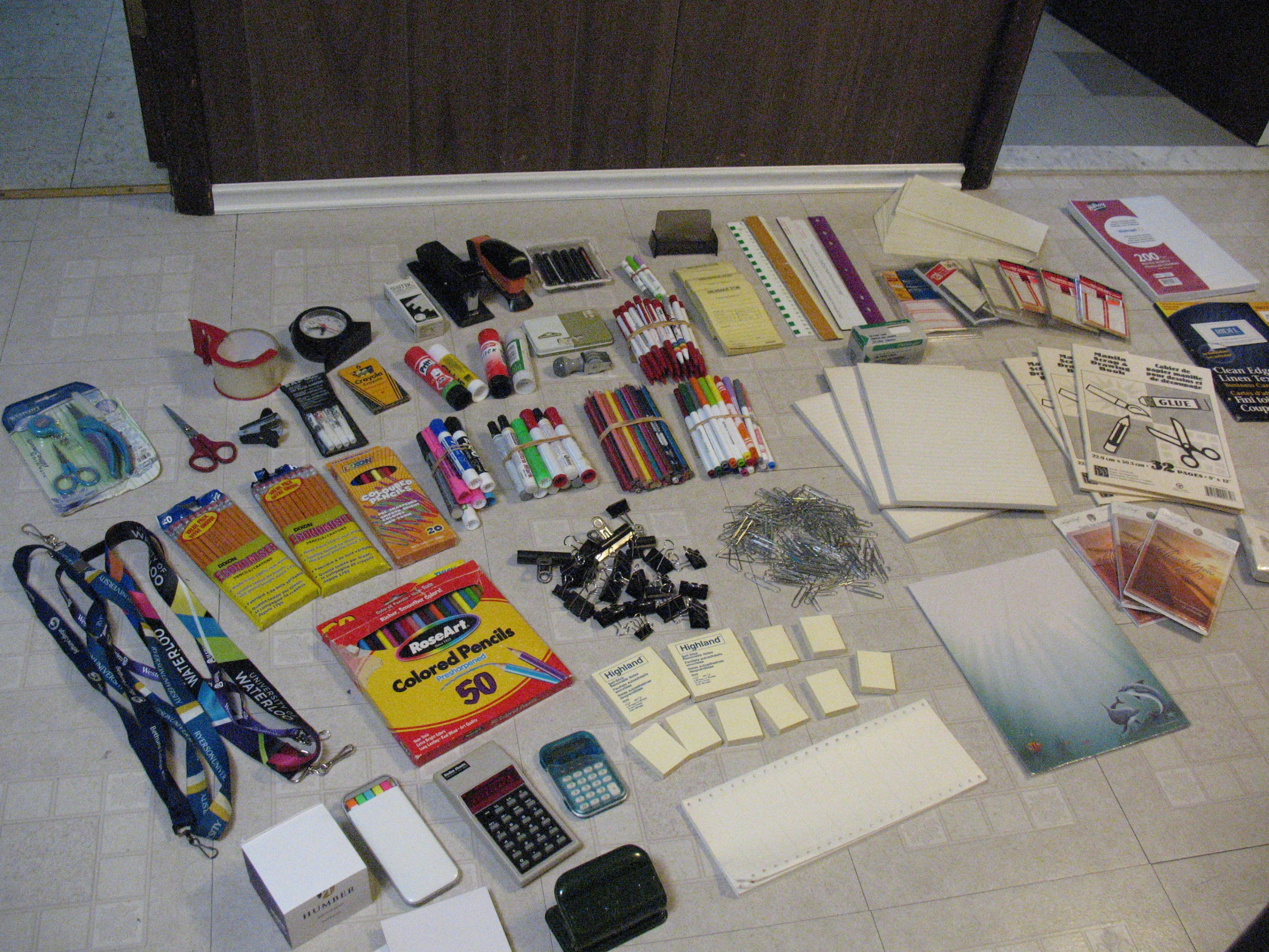 100's of Stationary, School, and Office Supplies