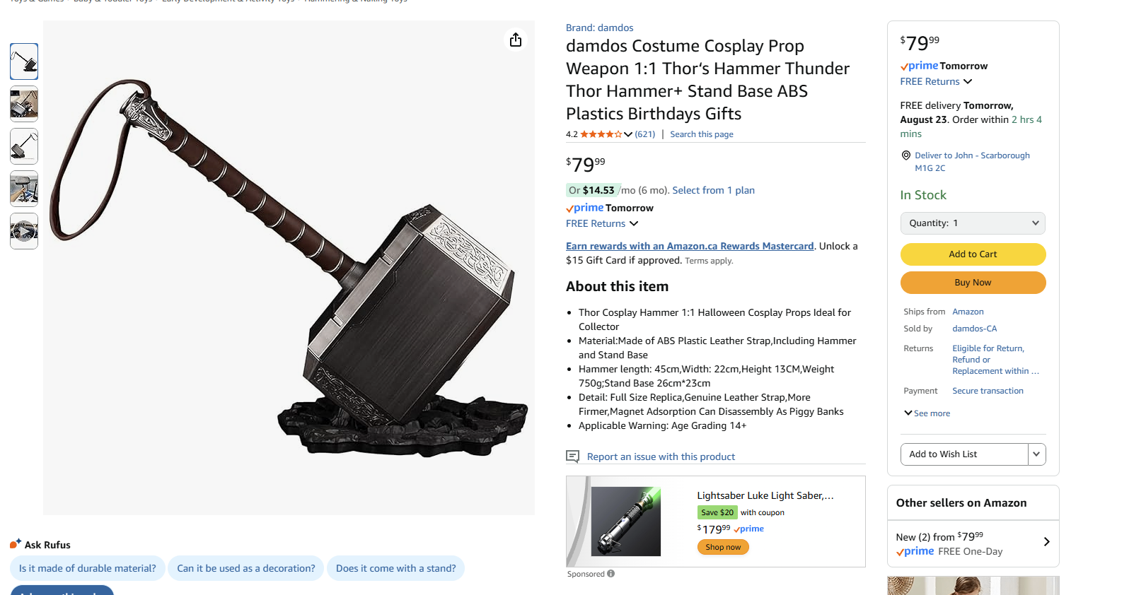 Mjolnir Thor's Hammer - photo 2