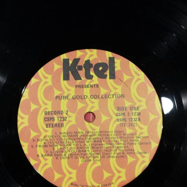 K-tel Pure Gold Collection 2 Record Album image indicator(4)