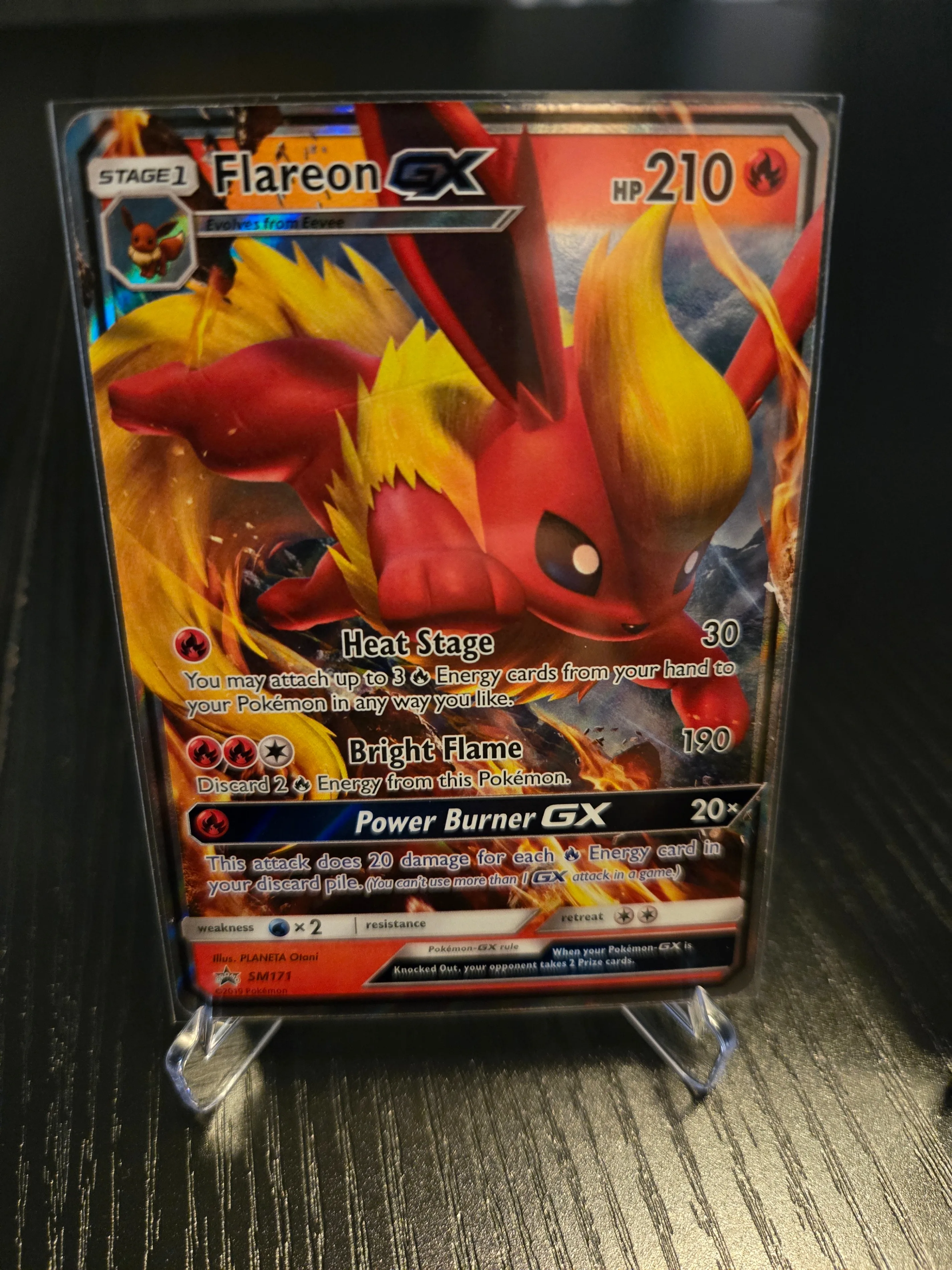 Flareon-GX (SM171) — Sun & Moon Black Star Promo — NM thumbnail