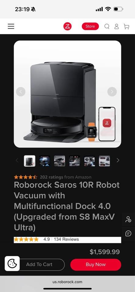 Roborock Saros 10R Robot Vacuum. New! - photo 3