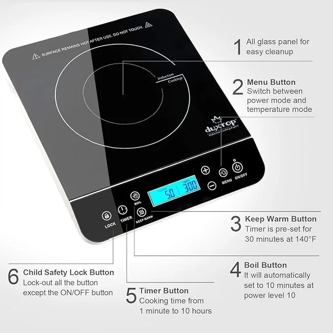 Duxtop Portable Induction Cooktop (Rated best) image indicator(3)