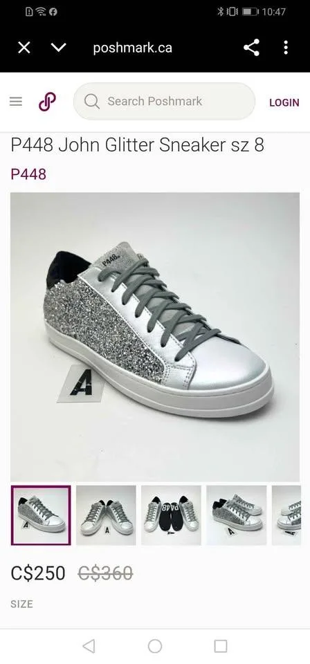 P448 glitter sneaker thumbnail