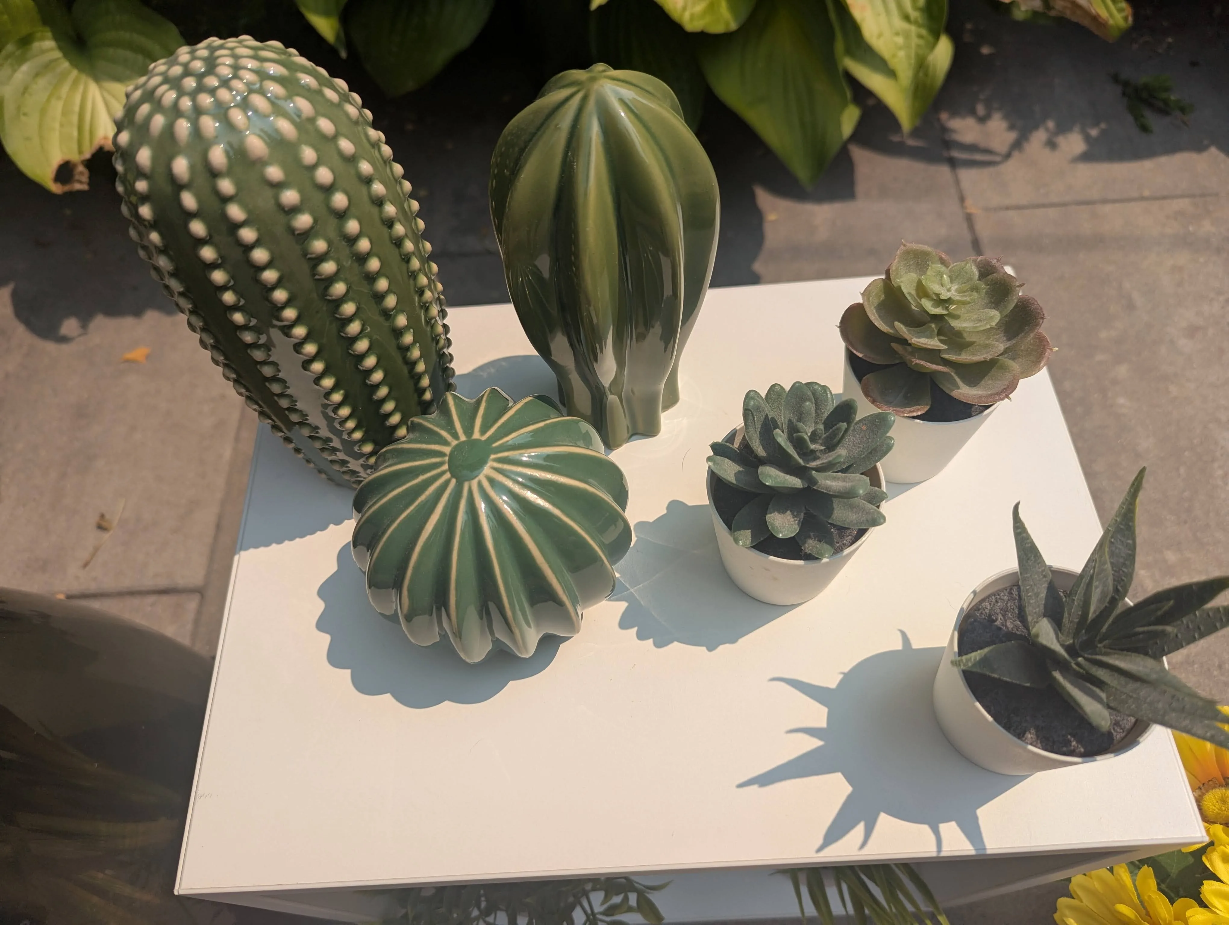 Large Lot of Home Decor Items - Faux Plants + Cube image indicator(7)