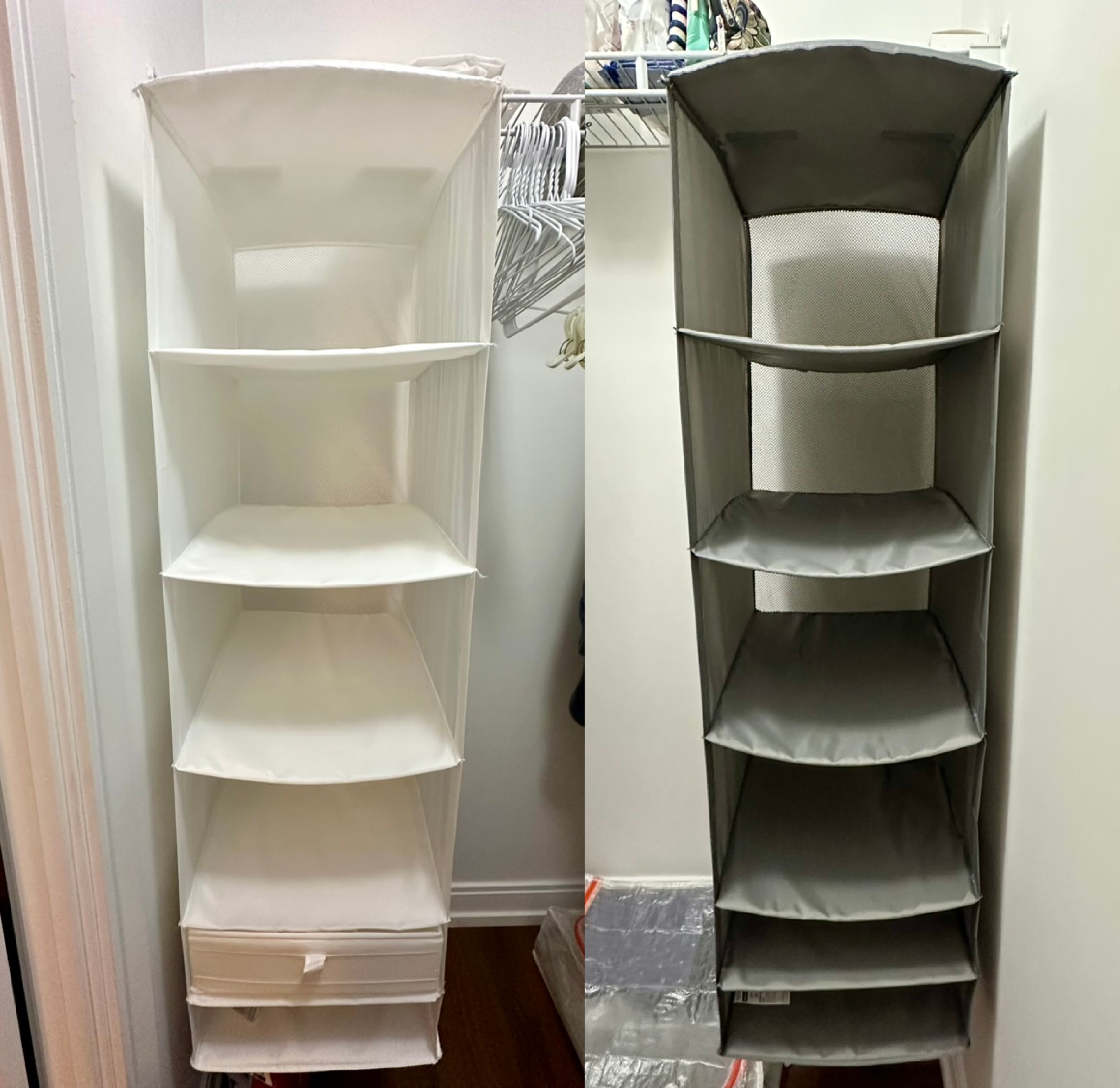 Hanging Clothes Organizer + Drawer Set