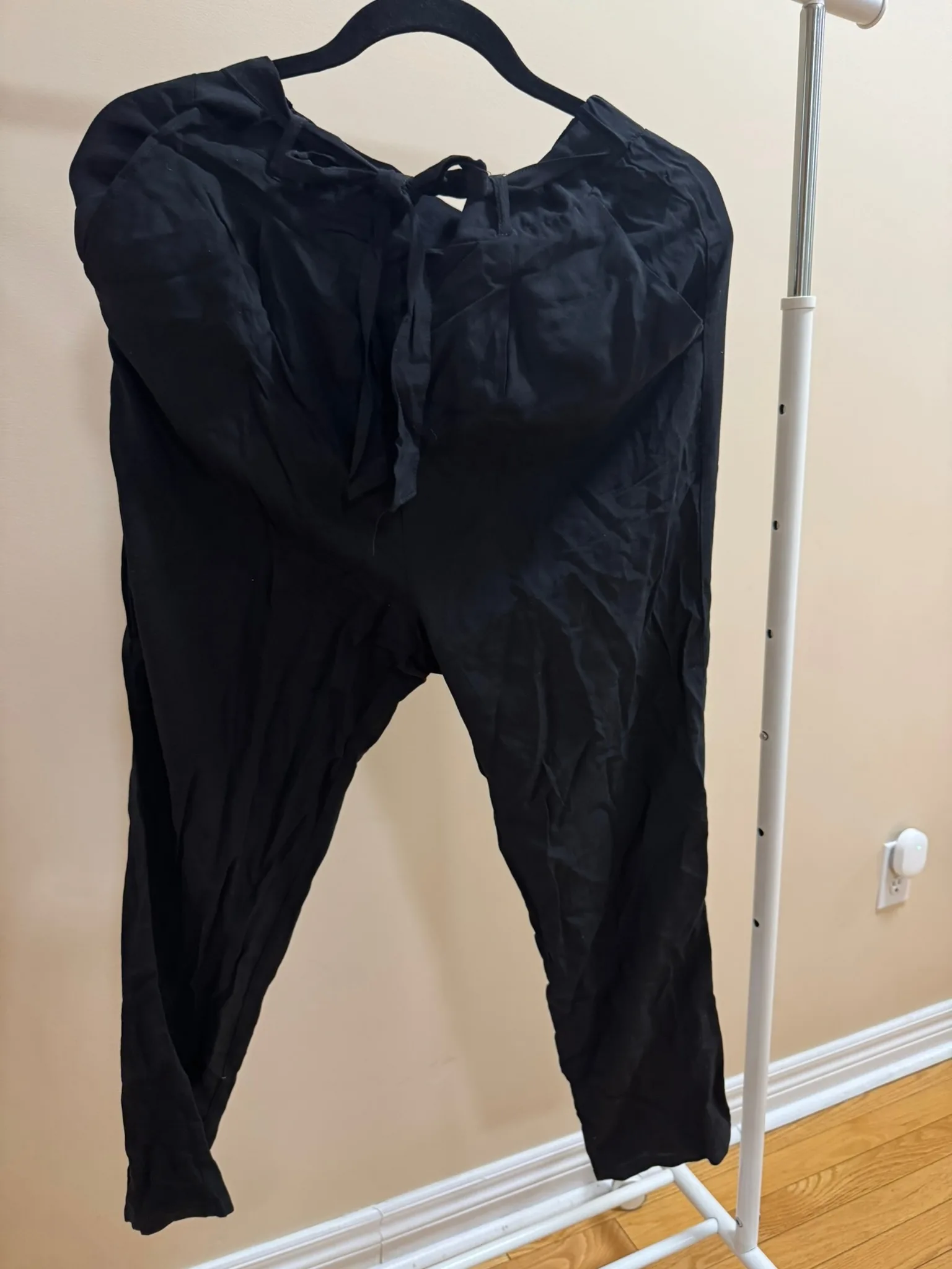 Streetwear Society Black Paperbag Pants - Size Medium thumbnail