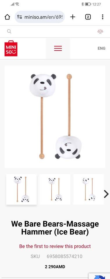 Brand new Miniso panda massage hammer