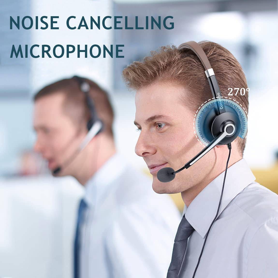 Conambo USB Wired Headset with Mic for PC, Superior Sound, 3.5mm - photo 2