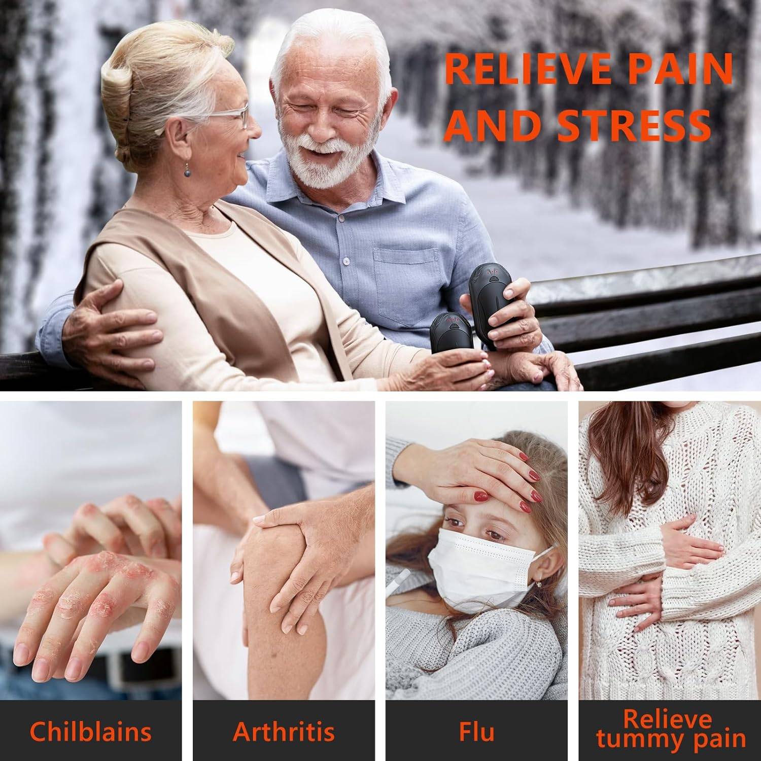 2-Pack AI Rechargeable Hand Warmers, 6000mAh, 20Hrs Heat - photo 5