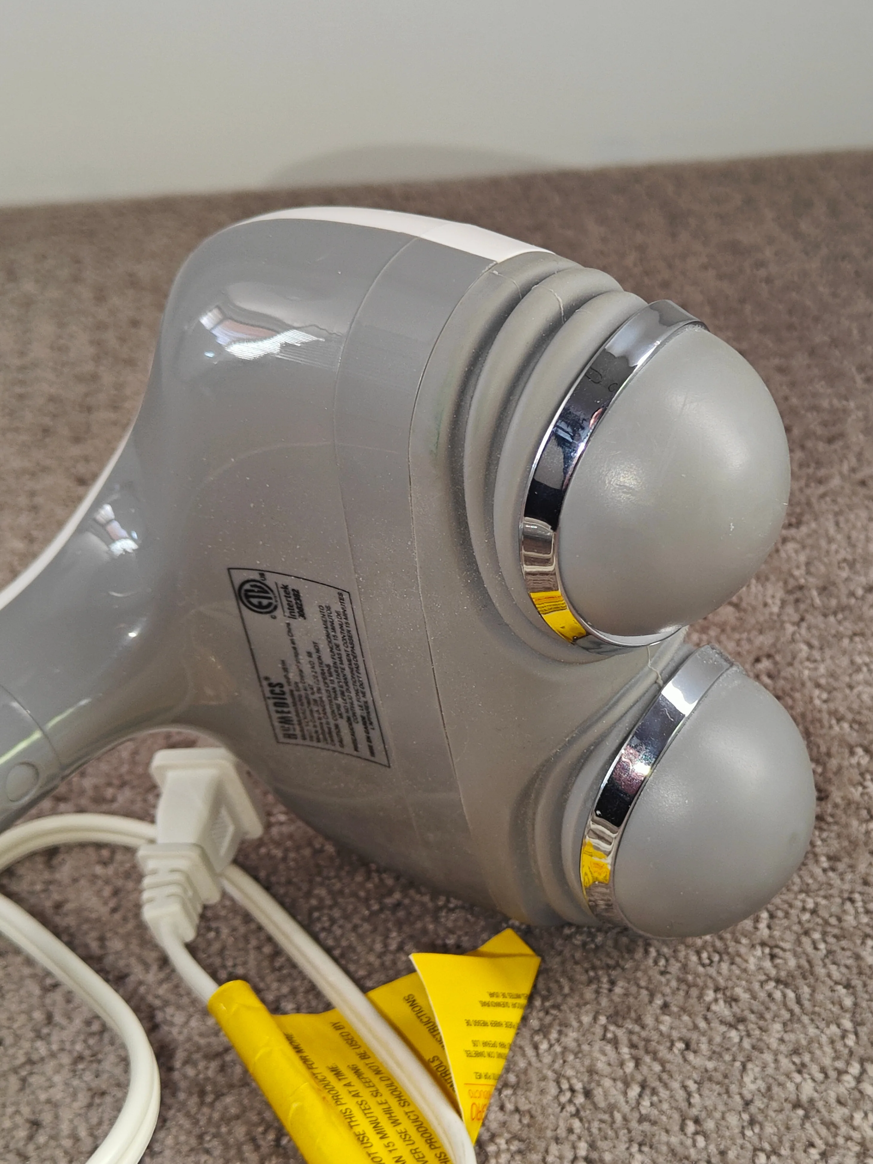 HoMedics Dual Node Percussion Handheld Massager with Heat image indicator(8)