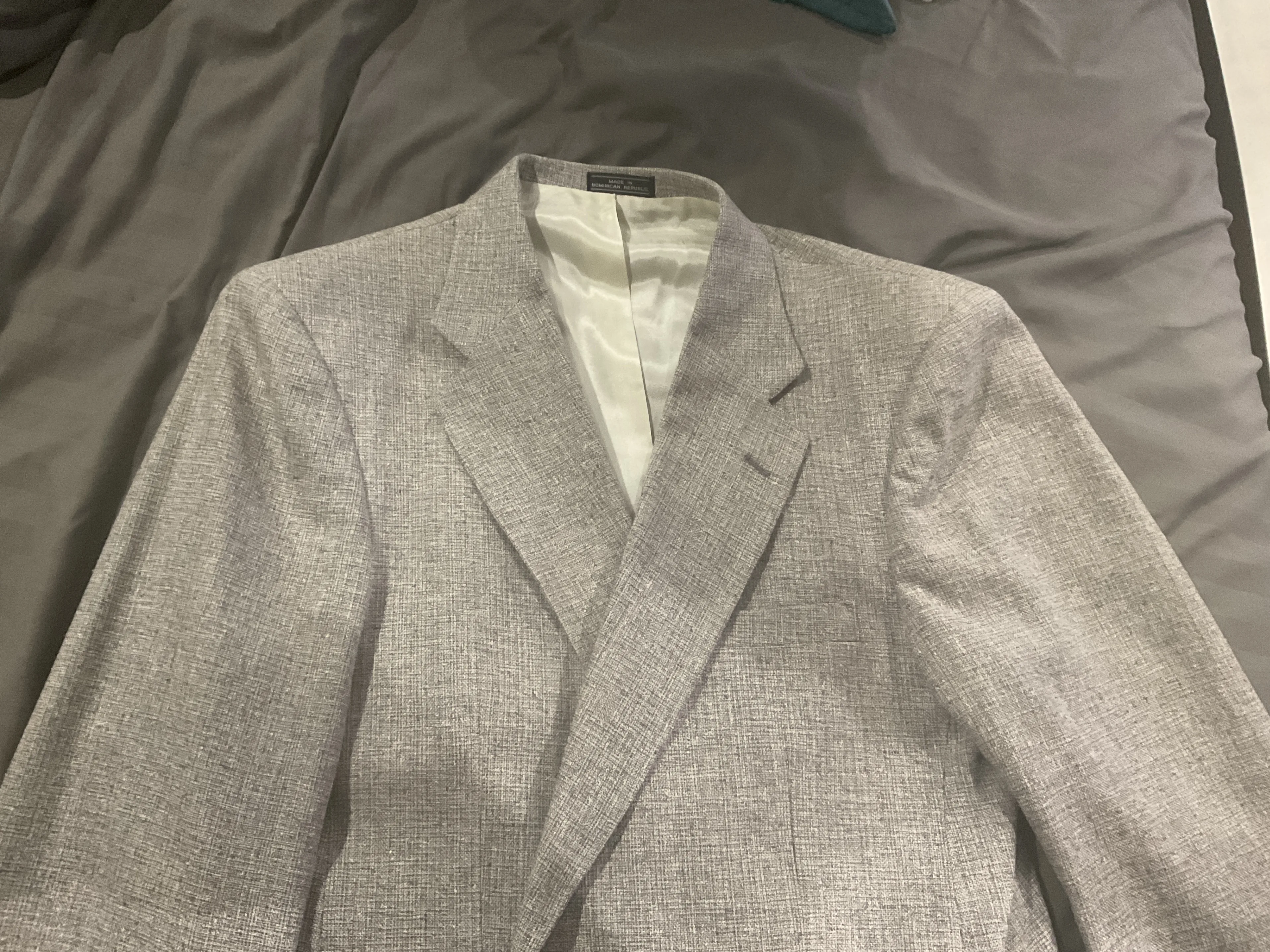 Pierre Cardin Grey Blazer Jacket 44S 3-Button Wool thumbnail