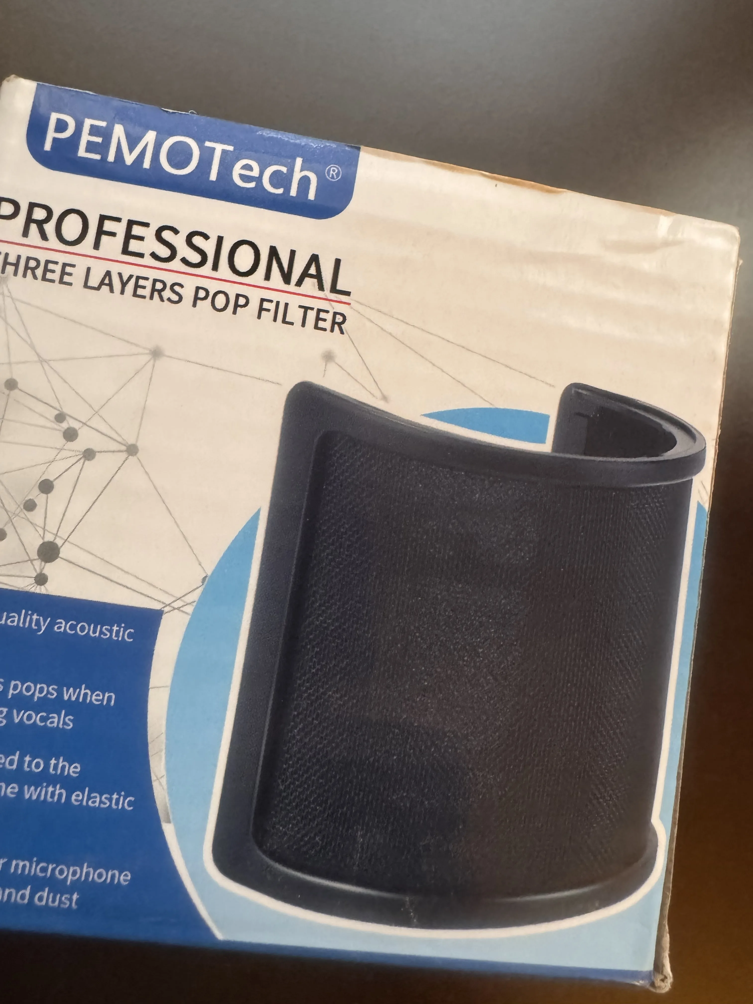 PEMOTech 3-Layer Pop Filter - BRAND NEW thumbnail