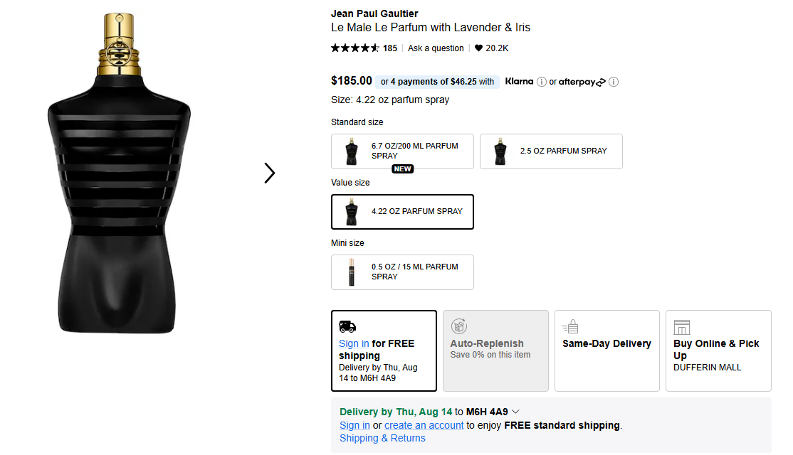 Jean Paul Gaultier ''Le Male'' Le Parfum 125ml - photo 4