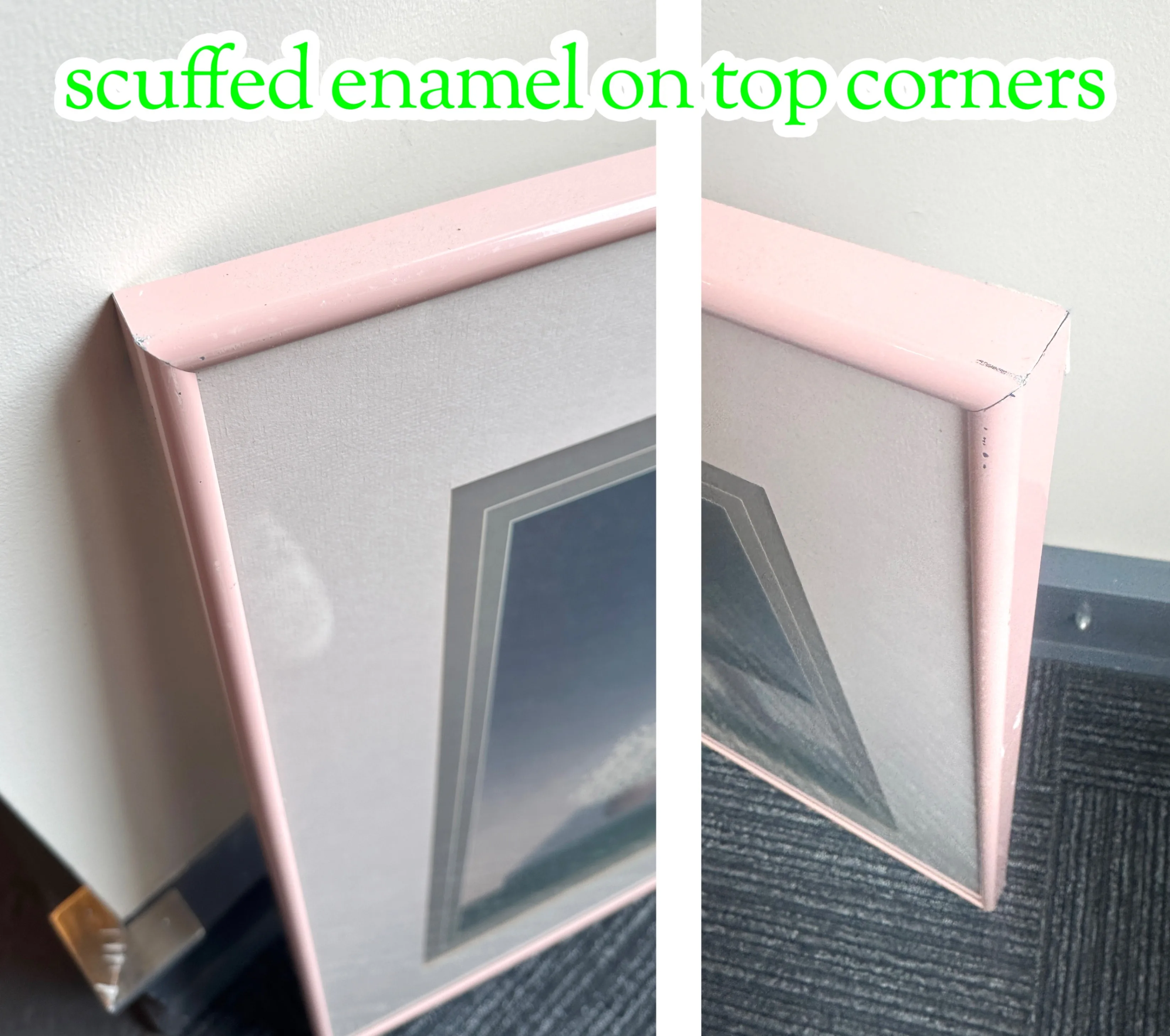 16x12" Pink Metal Framed Lamp & Floral Print by Pierre Girard image indicator(3)