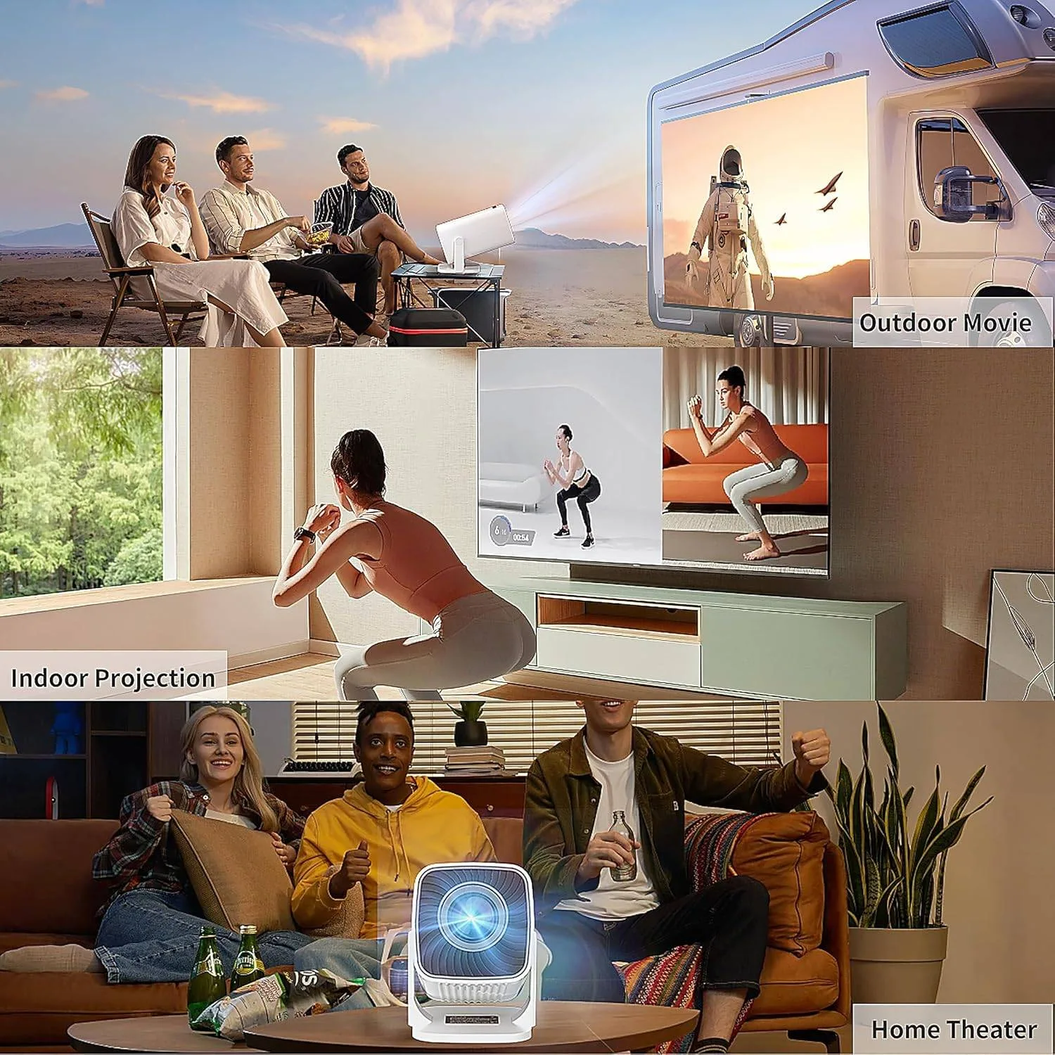 Compact 4K Mini Projector: Portable Cinematic Bliss image indicator(7)