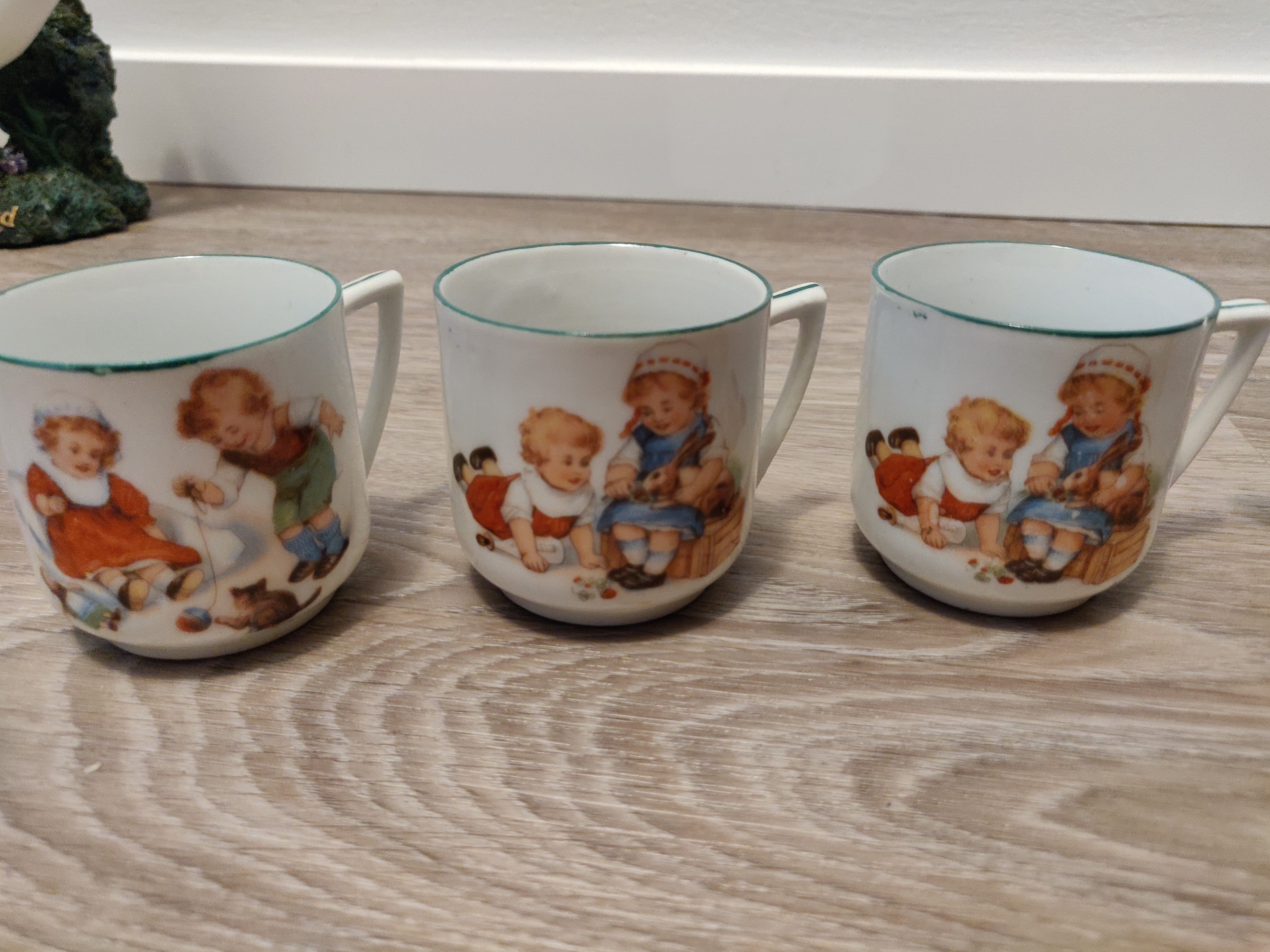 Antique K.ST & T Silesia Germany Tea Set Cups and Creamer - photo 2